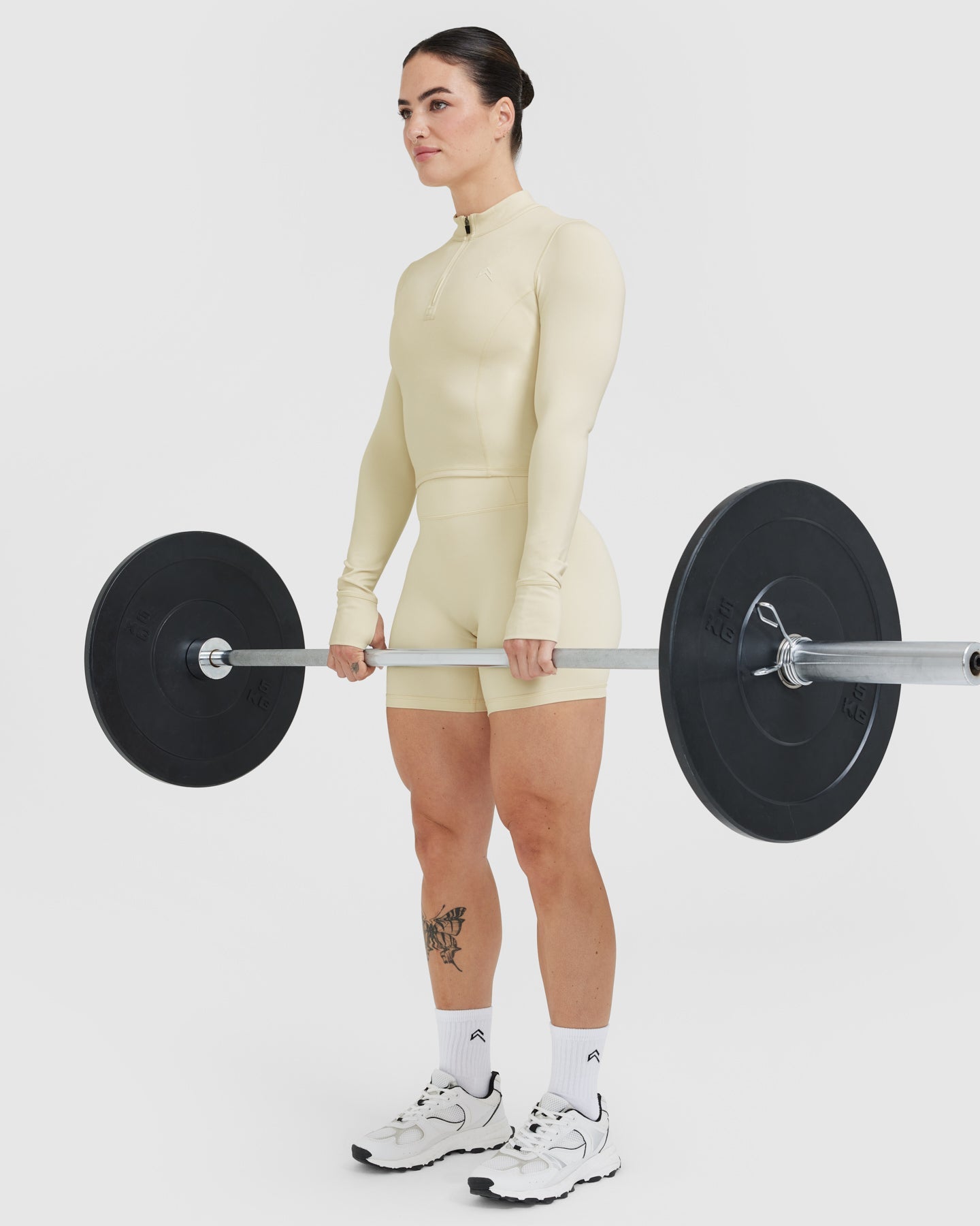 Timeless Half Zip Mid-Long Sleeve Top for Women | Vanilla Crewneck Pullover | Casual Wear, Workout & Outdoor Activities
