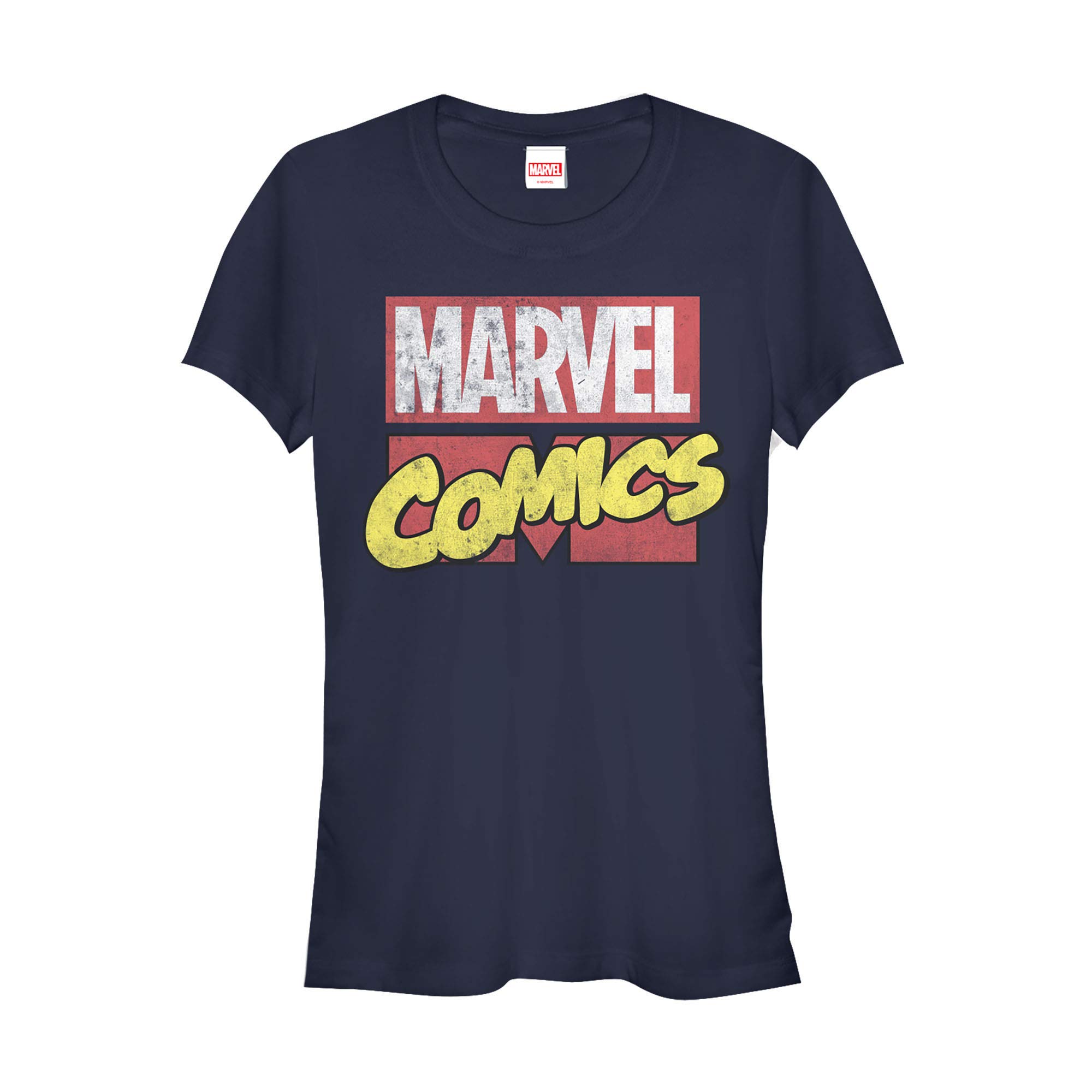 Marvel Junior's Classic Distressed Logo T-Shirt for Kids | Boys & Girls Graphic Tee | Superhero Cotton Shirt for School, Play & Everyday Wear