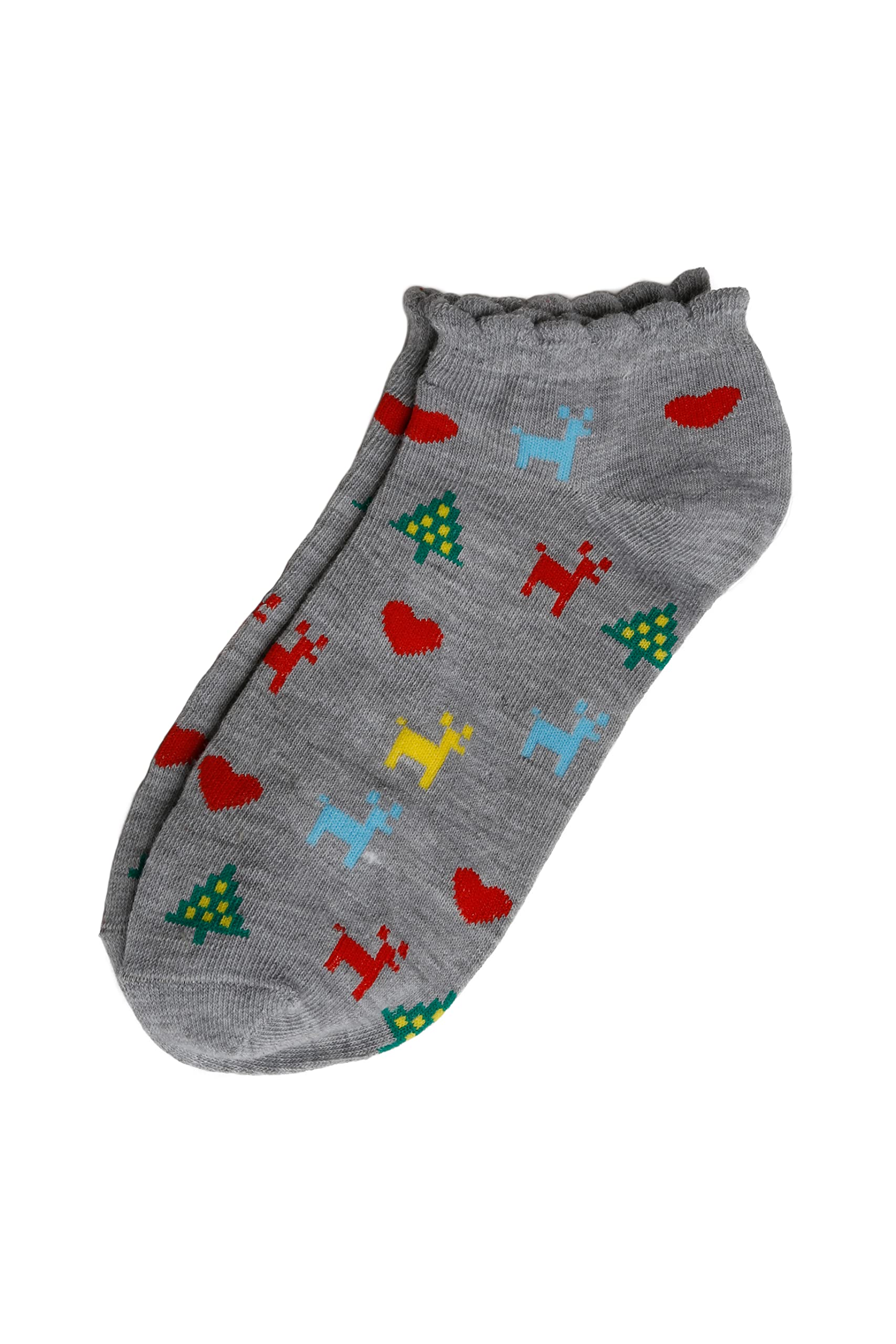 Silky Toes Women's Christmas Ankle Socks 4-Pack - Holiday Gift Set with Gift Box - Cozy Festive Socks for Stocking Stuffers, Secret Santa & Christmas Party Favors
