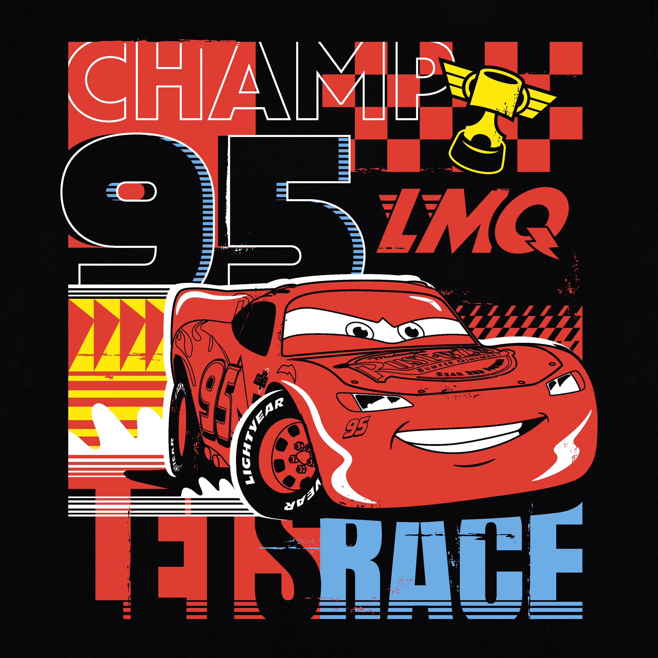 Disney Cars Lightning McQueen Boys T-Shirt Pack of 2 | Official Licensed Apparel for Kids | Perfect for Birthday Gifts, School, and Playtime