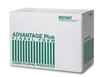 Bulk Advantage Plus Oasis Floral Foam - 240 Bricks (Case) for Flower Arrangements, Weddings, and DIY Crafts