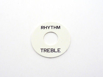 Les Paul Style Switch Washer - White with Black Design | Guitar Repair & Upgrade Part for Gibson & Epiphone Guitars | Perfect for DIY Maintenance & Tone Enhancement