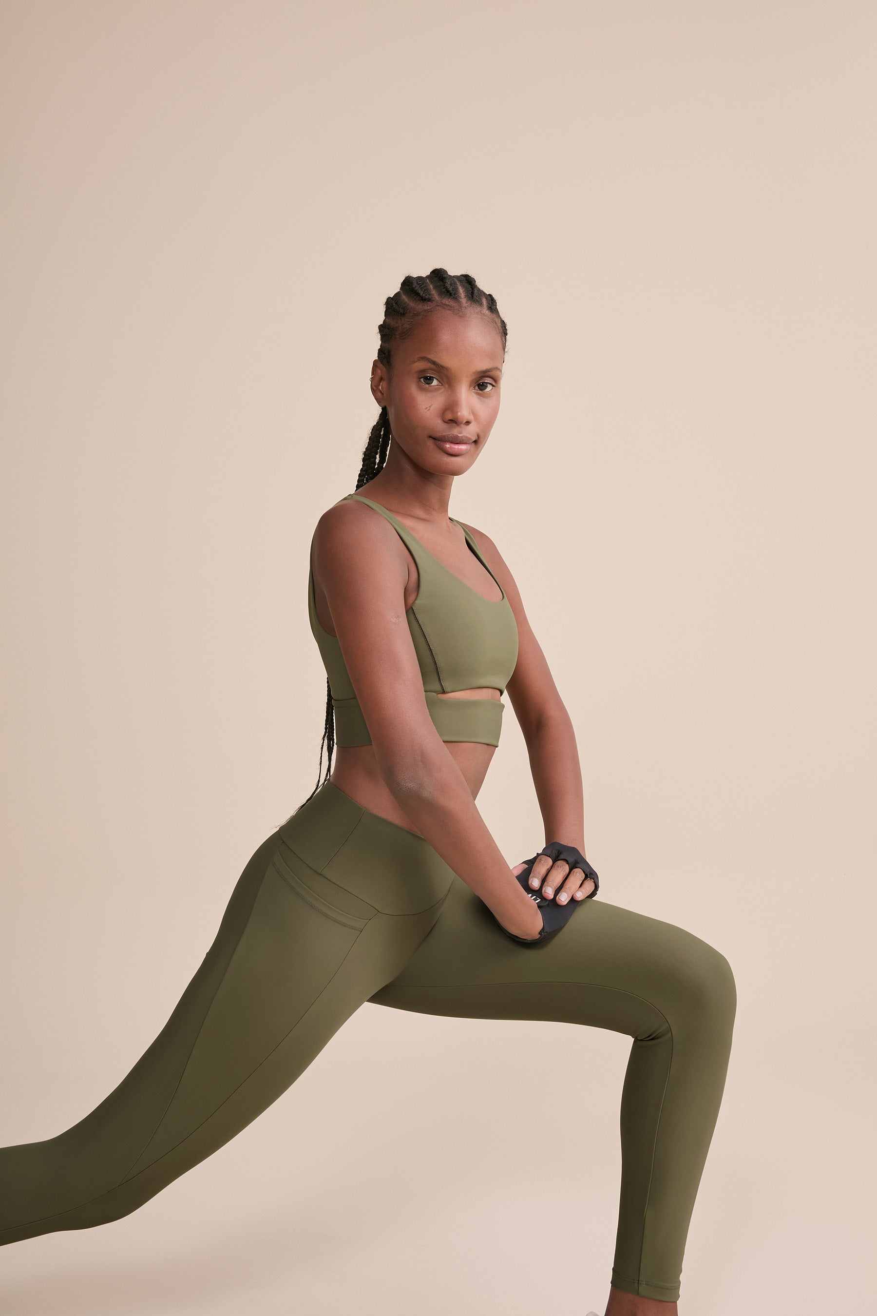 Cut Out Fit Green® Sports Bra - High Support Workout Bra for Women - Yoga, Running, Gym & Active Wear