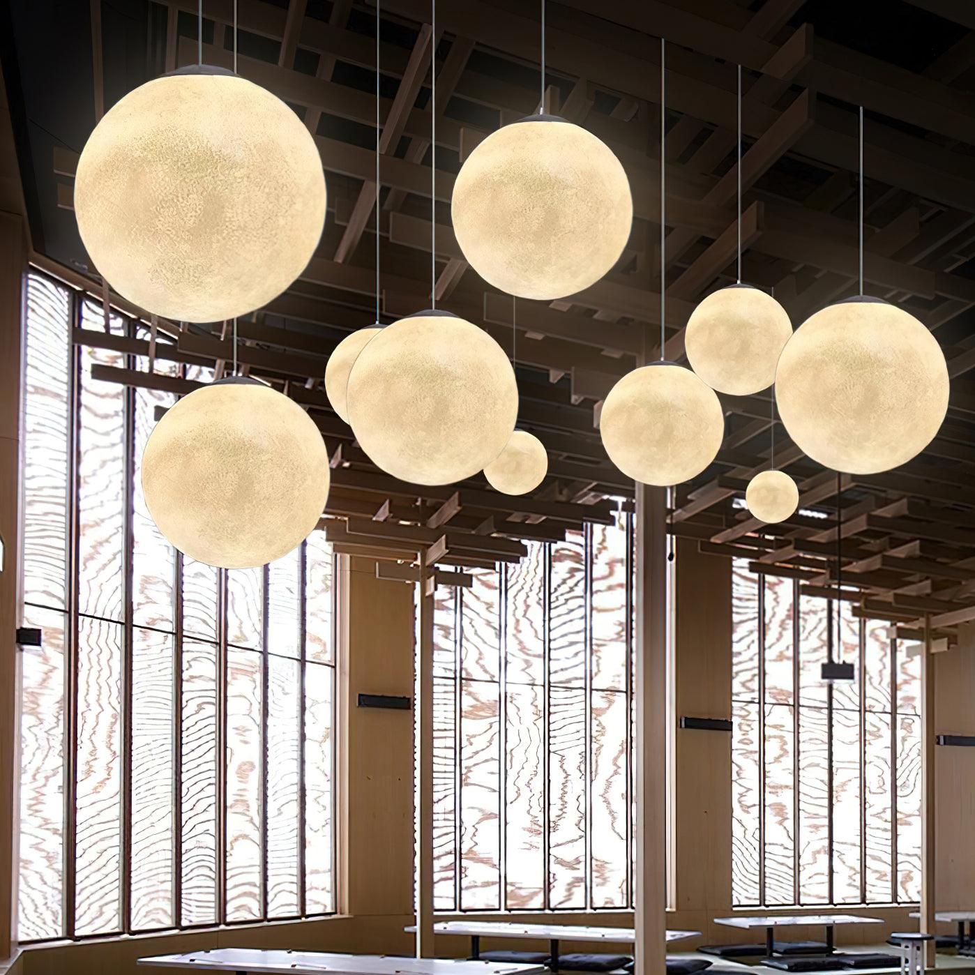 Stylish Moon Pendant Light - Modern Lunar-Inspired Hanging Lamp for Bedroom, Living Room & Nursery Decor | Perfect for Boho, Minimalist & Celestial Themed Spaces