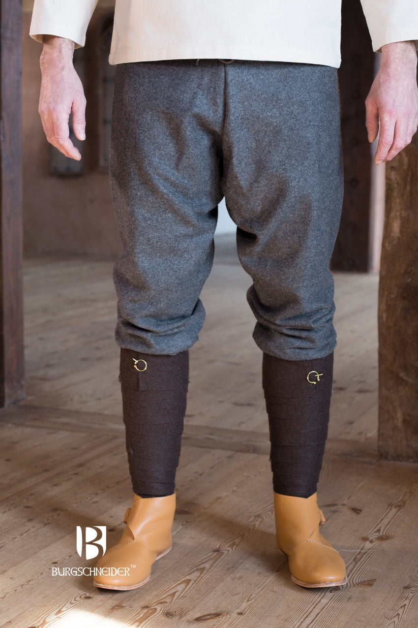 Premium Wool Thorsberg Viking Pants - Fenris Dark Grey | Authentic Norse Style | Perfect for LARP, Reenactments & Medieval Events