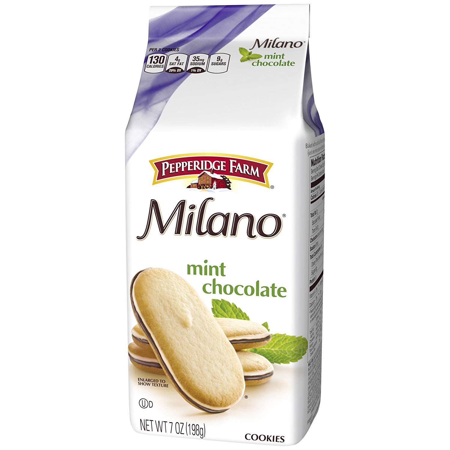 Pepperidge Farm Milano Mint Chocolate Cookies - 7 oz Bag (15 Cookies) | Delicious Mint Chocolate Sandwich Cookies for Snacking, Gifts & Parties | Perfect for Dessert, Coffee Time & Office Treats
