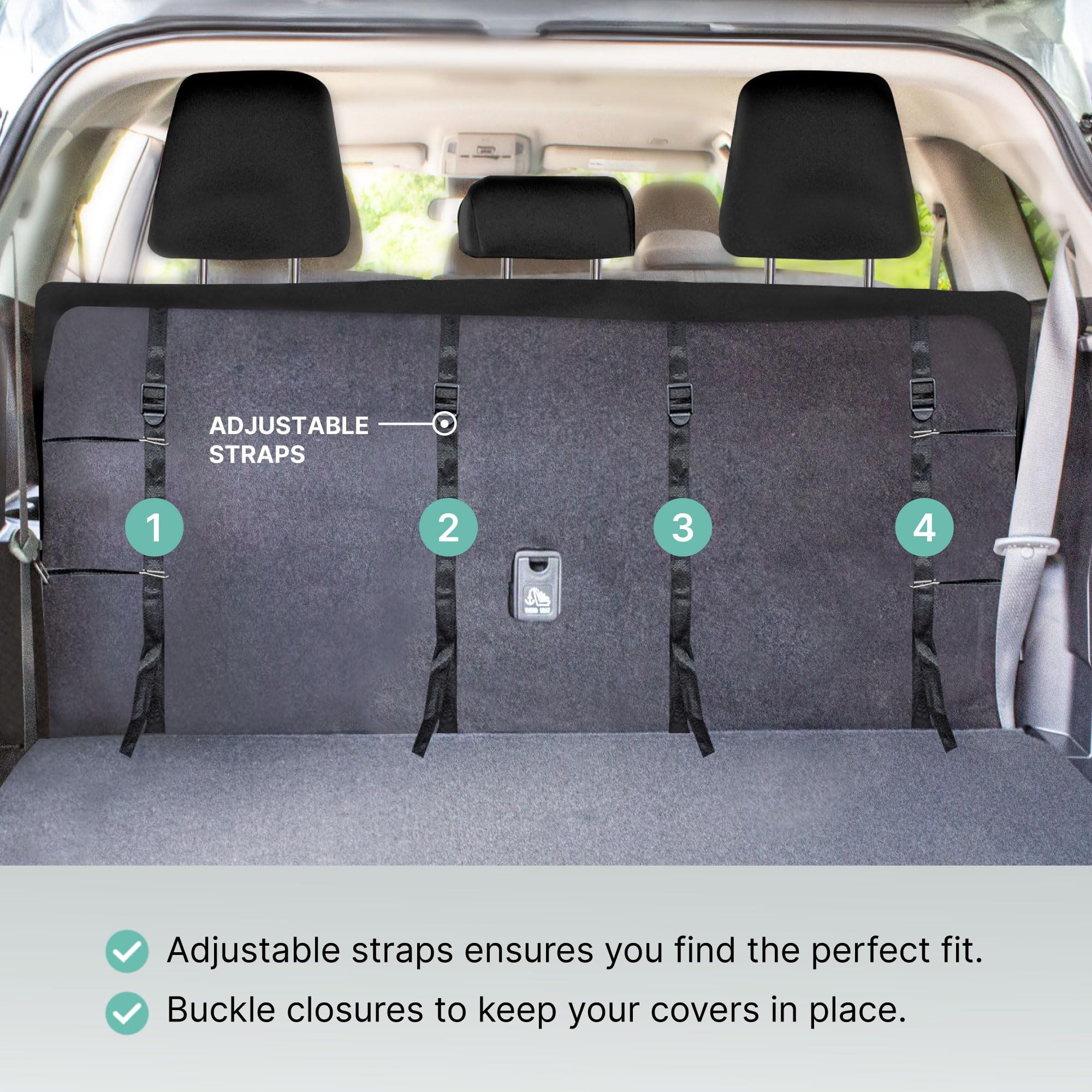 Premium PU Leather Car Seat Covers Full Set - Solid Gray Universal Fit for Small Cars, Trucks & SUVs | Airbag Compatible Split Bench Design | Tan Interior Accessories for Comfort & Style | Perfect for Daily Commute, Road Trips & Vehicle Protection