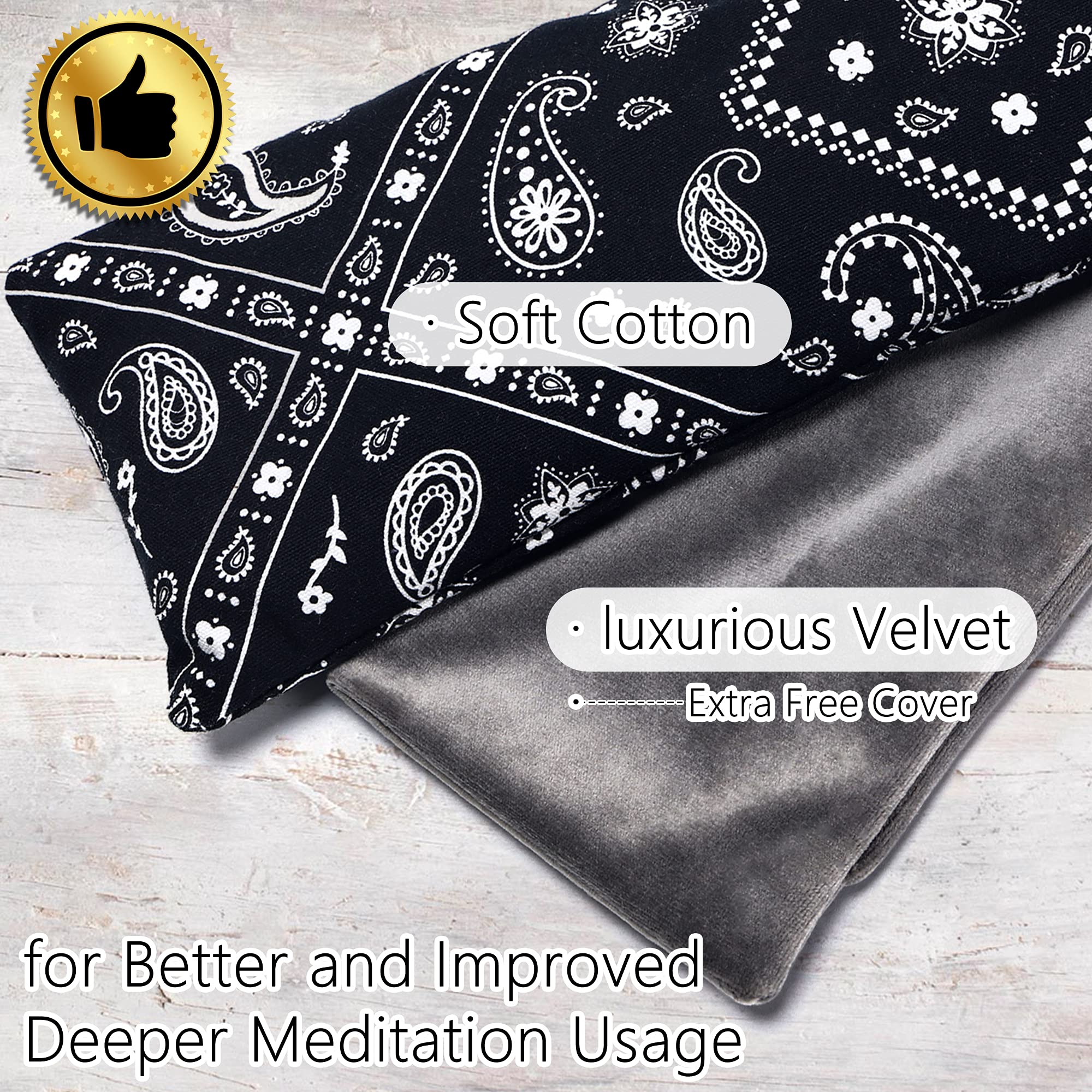Lavender Weighted Heated Eye Mask for Sleeping - Relieves Headache, Sinus Pressure & Dry Eyes - Moist Heat Therapy Eye Compress for Yoga, Meditation & Relaxation - Perfect Gift for Women - Use for Stress Relief, Travel & Better Sleep