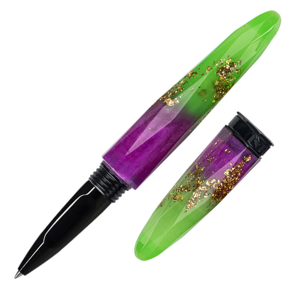 Benu Briolette Rollerball Pen - Glow in The Dark Neon Ink, Smooth Writing for Office, School & Journaling - Perfect Gift for Writers & Students