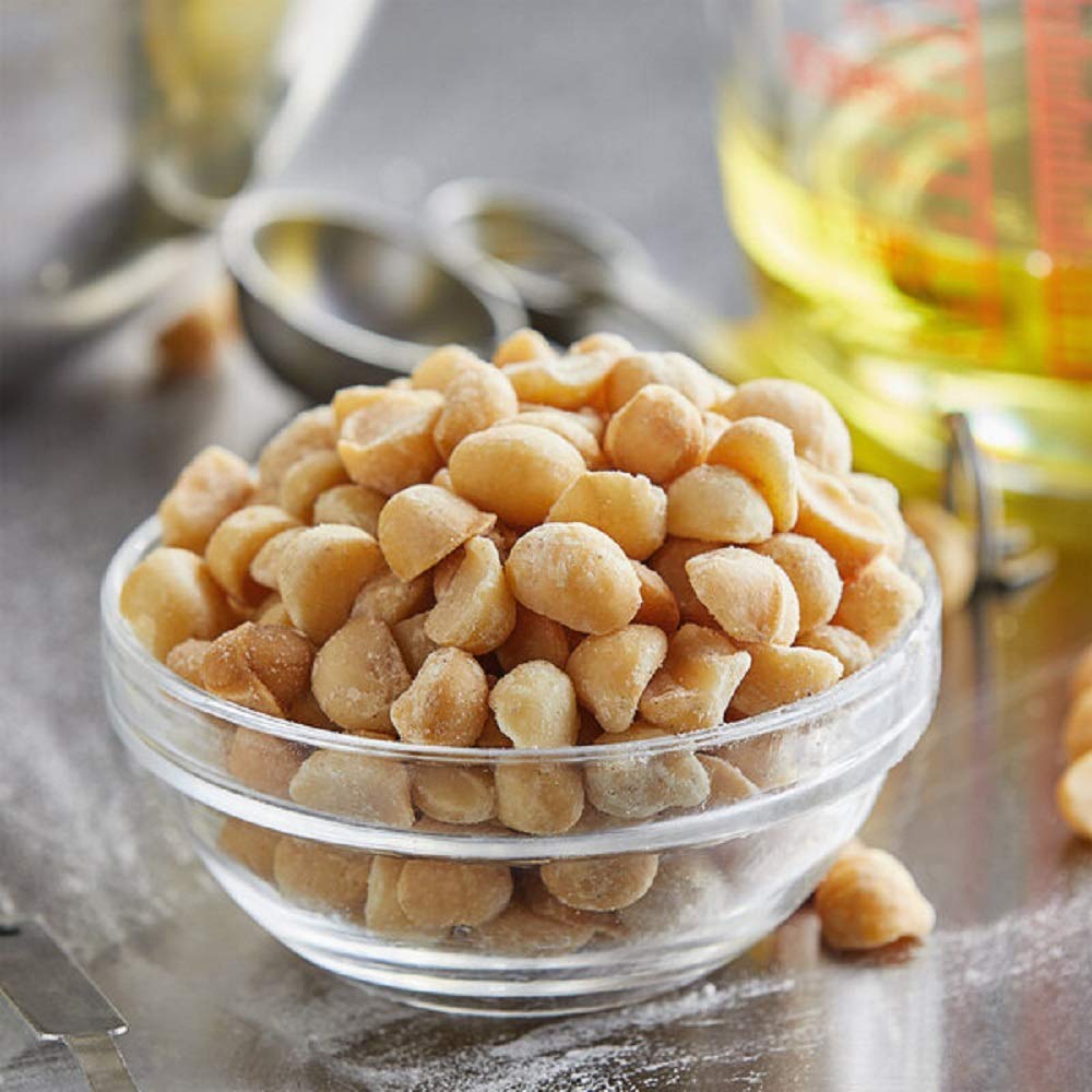 Premium Dry Roasted Macadamia Nuts Unsalted (1 Lb) | Oven Roasted Without Oil | Vegan, Keto & Paleo Friendly | Small Batch Baked for Maximum Freshness | Farm Fresh Nuts Brand | Perfect for Snacking, Baking & Healthy Gift Giving