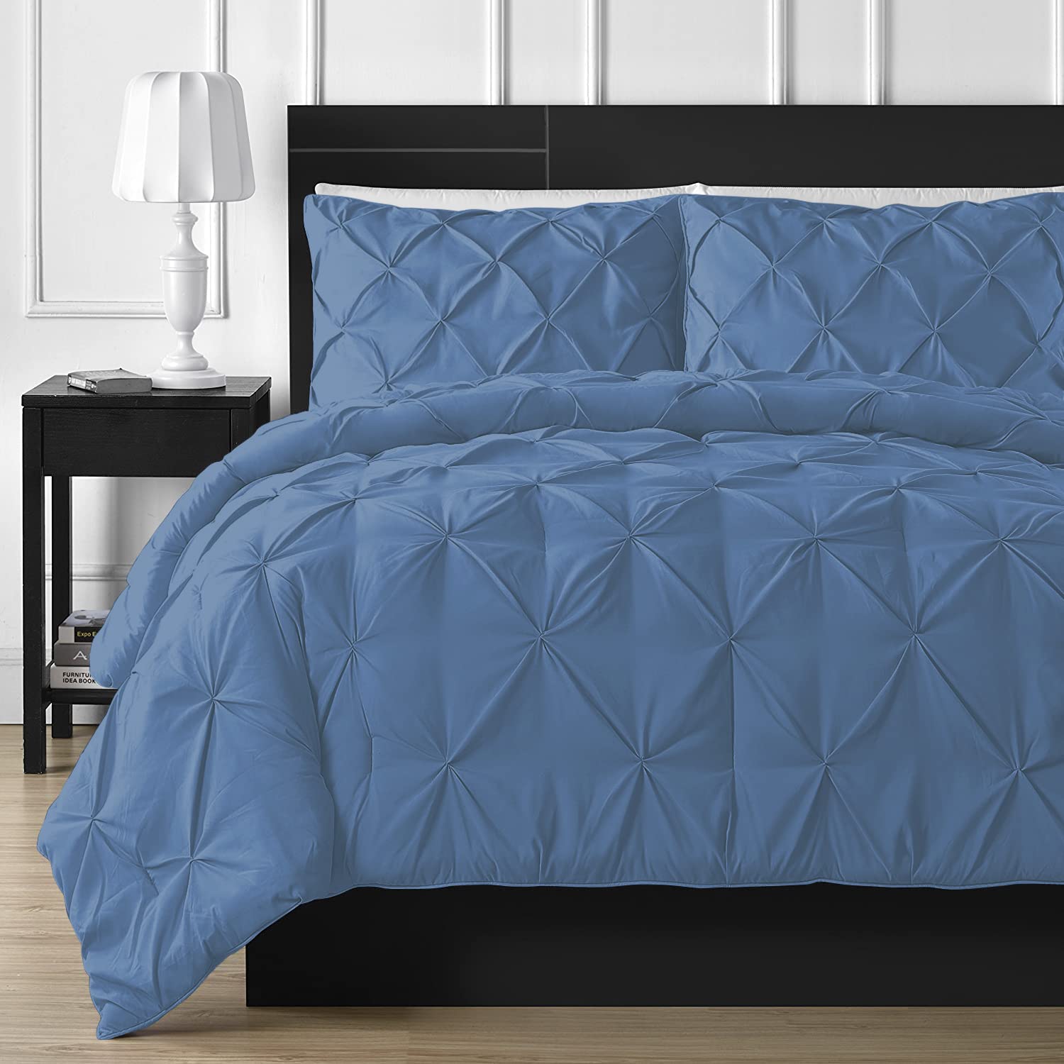 1Pcs Pinch Pleated Duvet Cover Super King Size (116