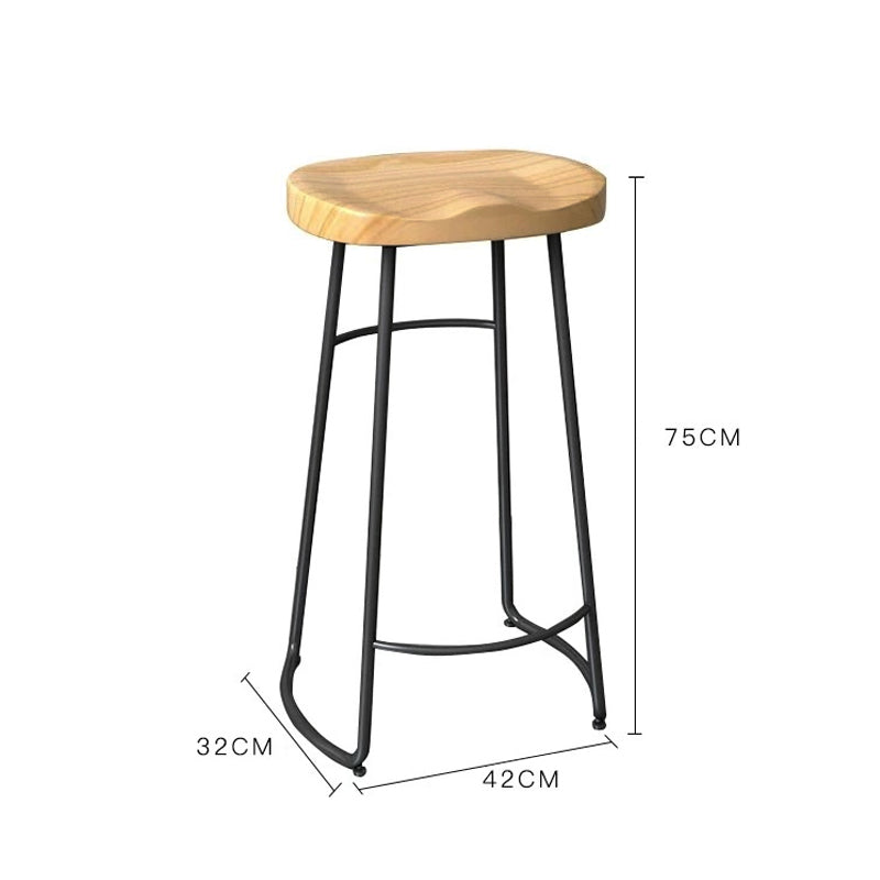 Handmade Solid Wood Live Edge Bar Table - Nordic Style Dining & Kitchen Counter for Home, Cafe, and Restaurant Decor