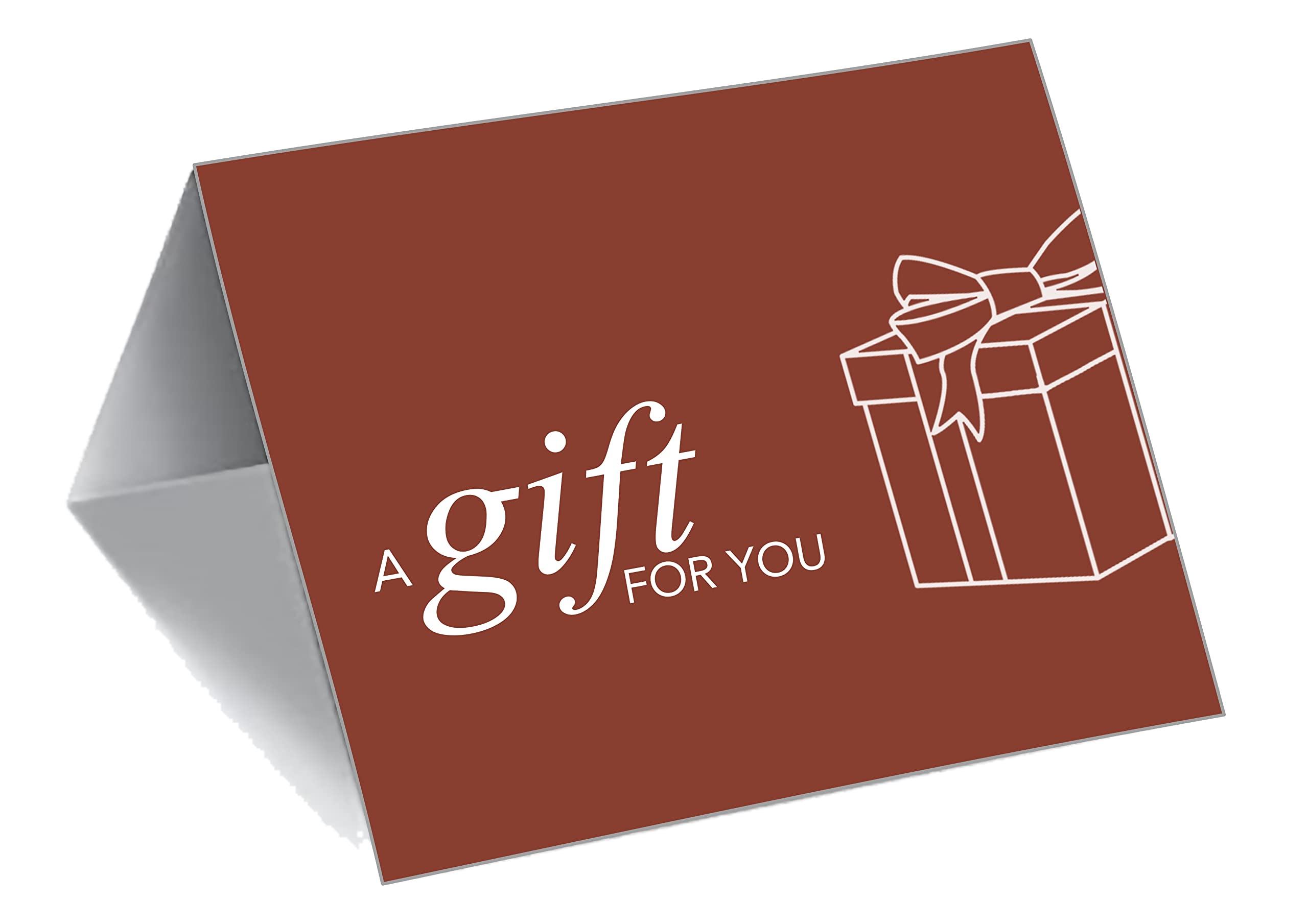 500 Pack Simple Brown Gift Card Presenters - Elegant Gift Card Holders for Holidays, Birthdays & Corporate Events | Bulk Gift Card Sleeves for Retail, Restaurants & Small Businesses