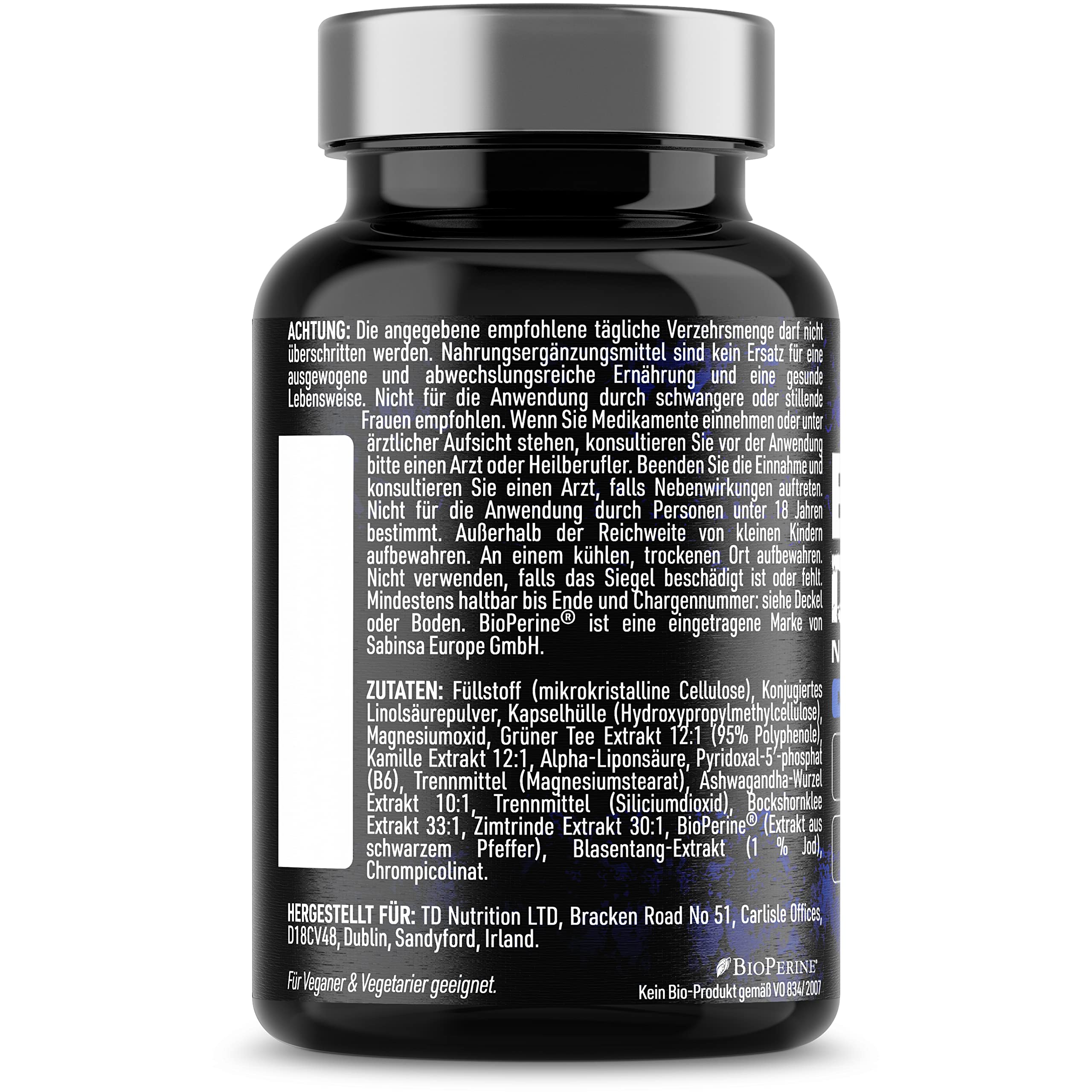 BRRN Demon Night Metabolism Booster for Women & Men - Keto Diet Friendly Nighttime Fat Burner with Vegetarian & Vegan Formula (60 Capsules) - Supports Weight Loss & Energy During Sleep