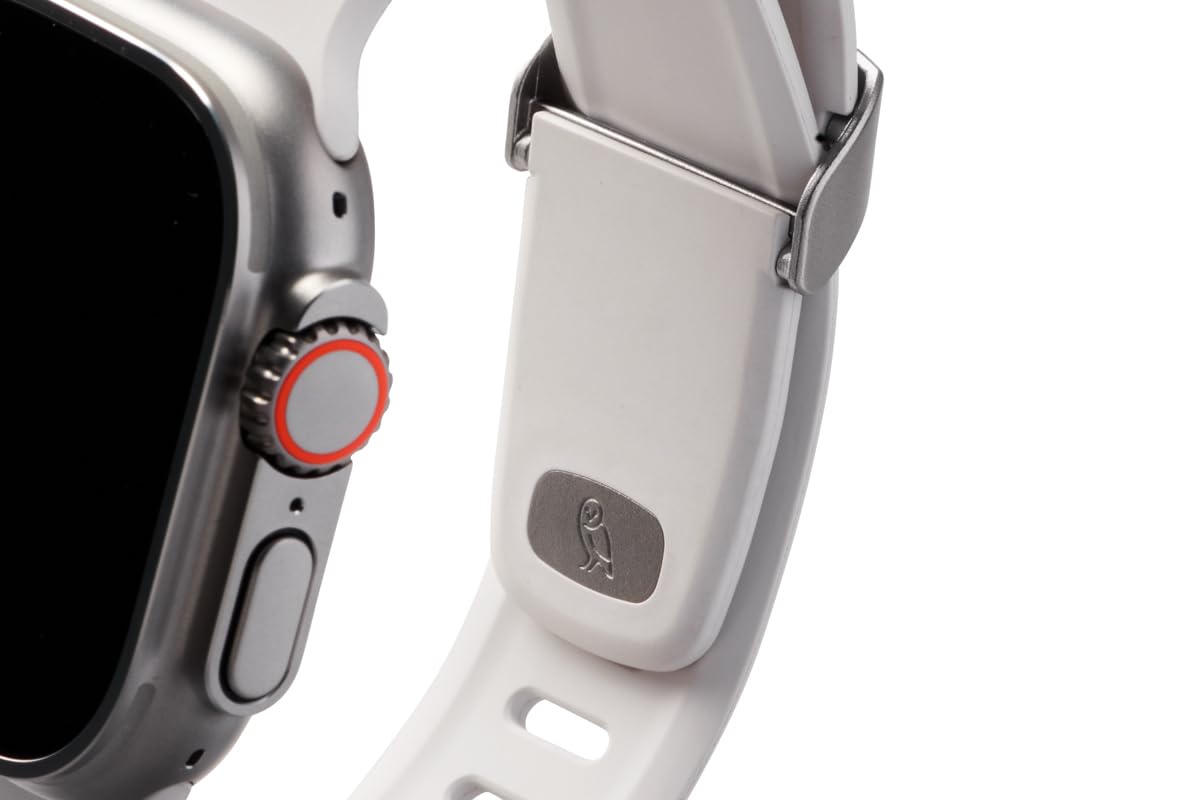 Bellroy Venture Watch Strap Large - Compatible with Apple Watch 42-49mm - Premium Leather Replacement Band - Chalk Color - Perfect for Outdoor Adventures & Everyday Wear