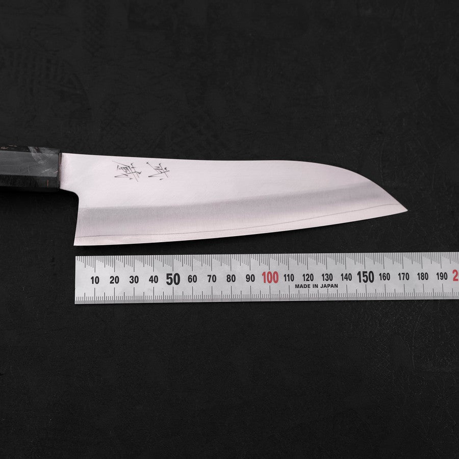 Premium Santoku Knife 150mm - VG-10 Stainless Steel Blade, Polished Marbled Maple Wood Handle - Perfect for Slicing, Dicing & Chopping Vegetables, Meat & Fish