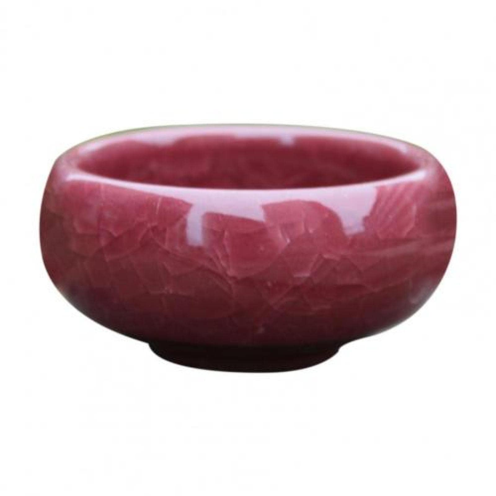 **Ceramic Succulent Planter with Drainage Hole - Mini Flower Pot for Home, Garden, Office Decor - Compact & Stylish Plant Container for Cacti, Herbs, Small Plants (Bright Red)**    **Usage Scenarios:** Perfect for windowsills, desks, balconies, or as a decorative gift for plant lovers.