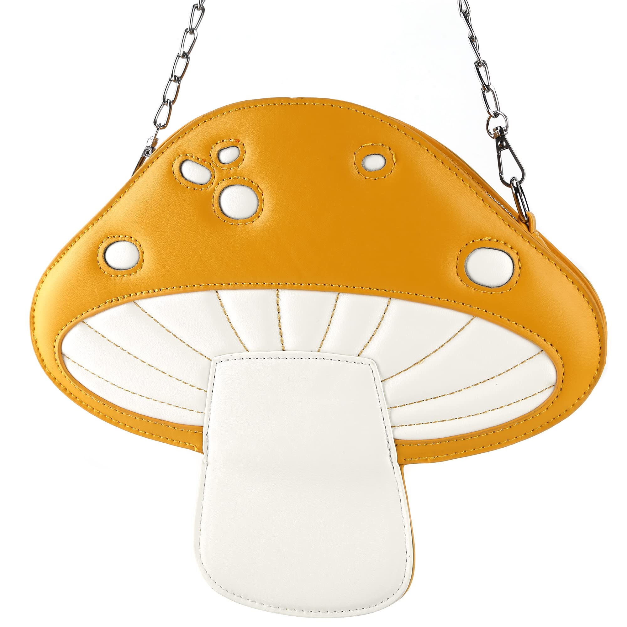 Stylish PU Leather Mushroom Shoulder Bag for Women - Cute Botany Crossbody Purse for Girls, Perfect for Daily Use, Shopping & Travel