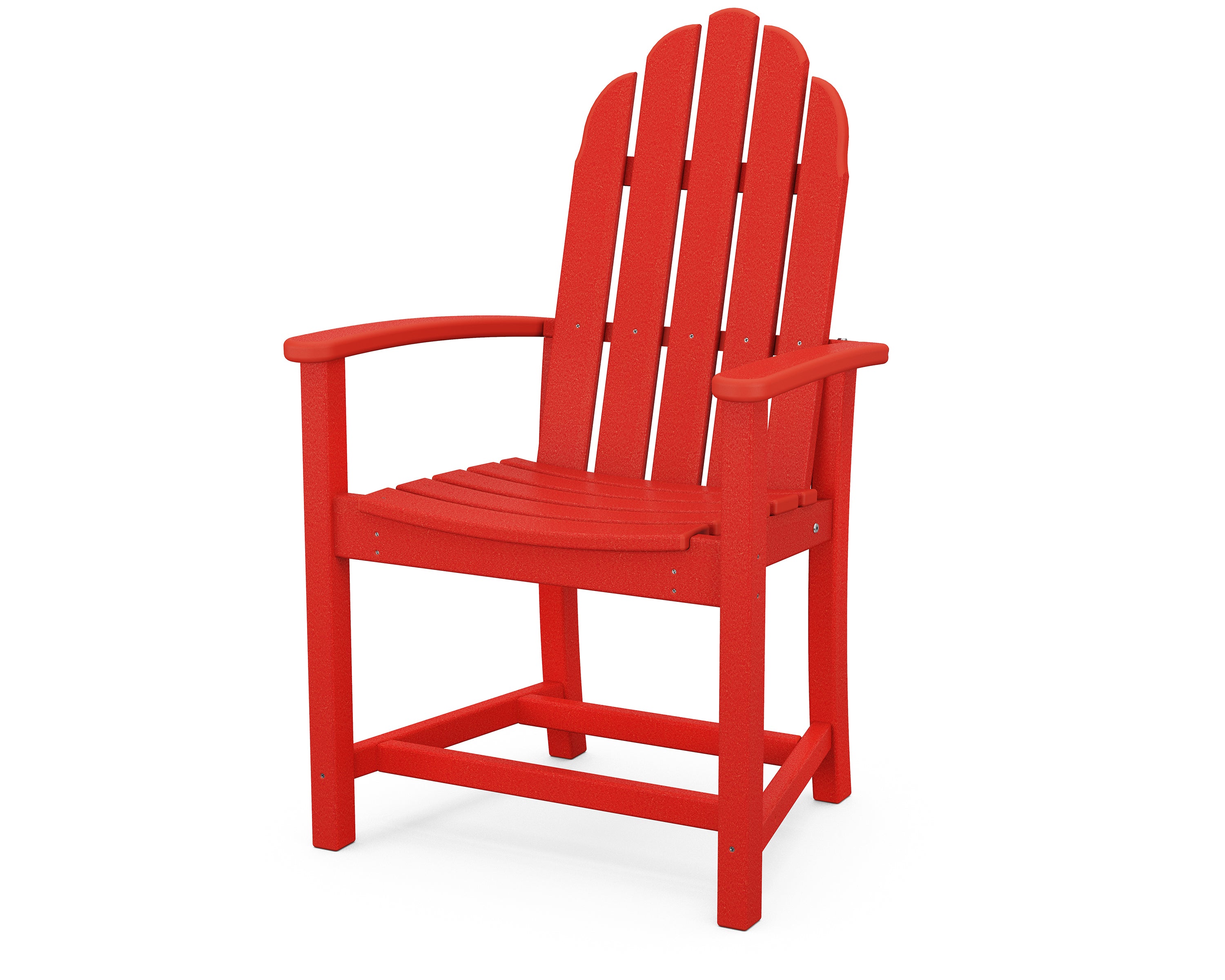 POLYWOOD Classic Adirondack Dining Chair - Weather-Resistant Outdoor Furniture for Patio, Garden & Poolside - Durable Recycled Plastic Material