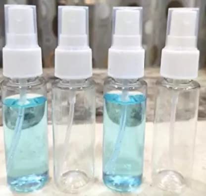 Refillable 100ml Fine Mist Spray Bottles (5-Pack) - Transparent Empty Bottles for Face & Hair Moisturizing, Plants, Electronics, Travel & Cleaning | Perfect for Skincare, Home & Travel Essentials