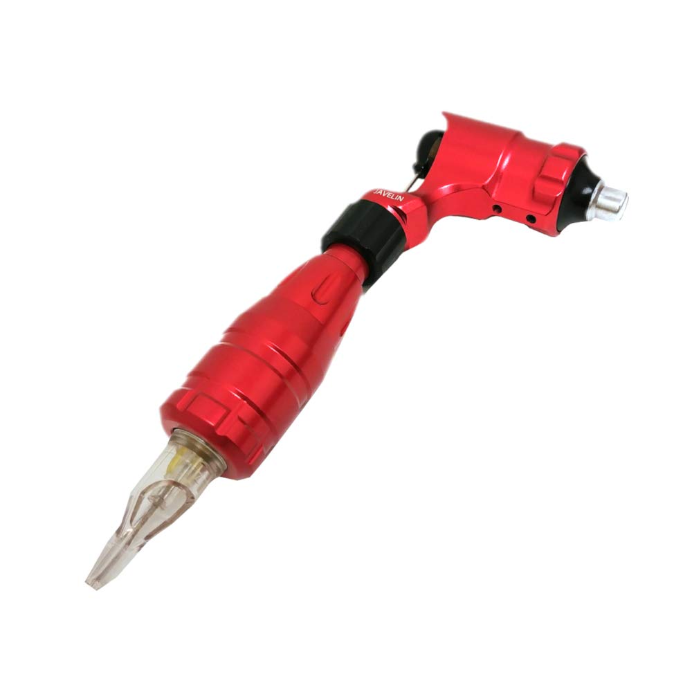 Javelin Lycan Rotary Tattoo Machine - Cartridge Liner & Shader for Permanent Makeup & Tattoos (Red) - Professional Tattoo Artist Equipment for Eyebrows, Lips & Body Art