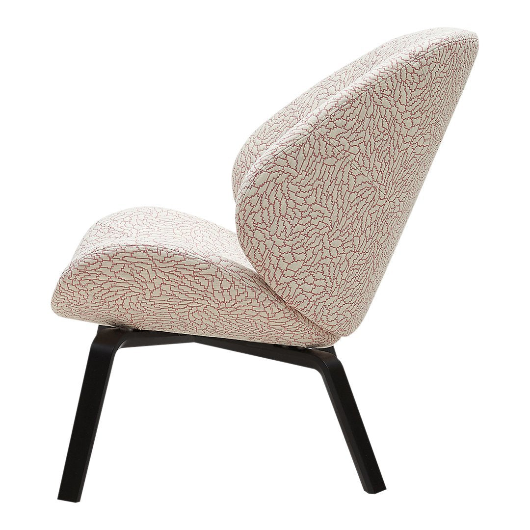Eden Lounge Chair by Busk Hertzog - Modern Comfortable Accent Chair for Living Room, Bedroom & Patio - Softline Upholstered Relaxation Seating