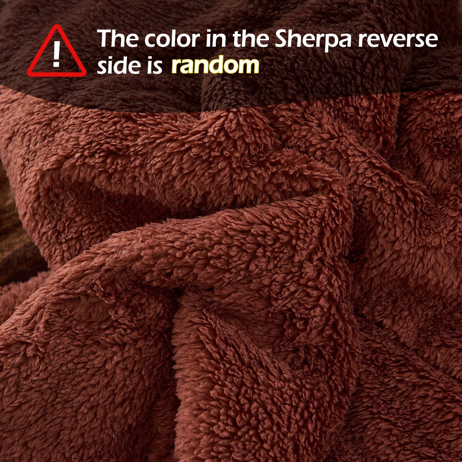 JML Fleece Blanket - Super Soft Sherpa, Reversible Winter Blanket for Bed & Sofa
