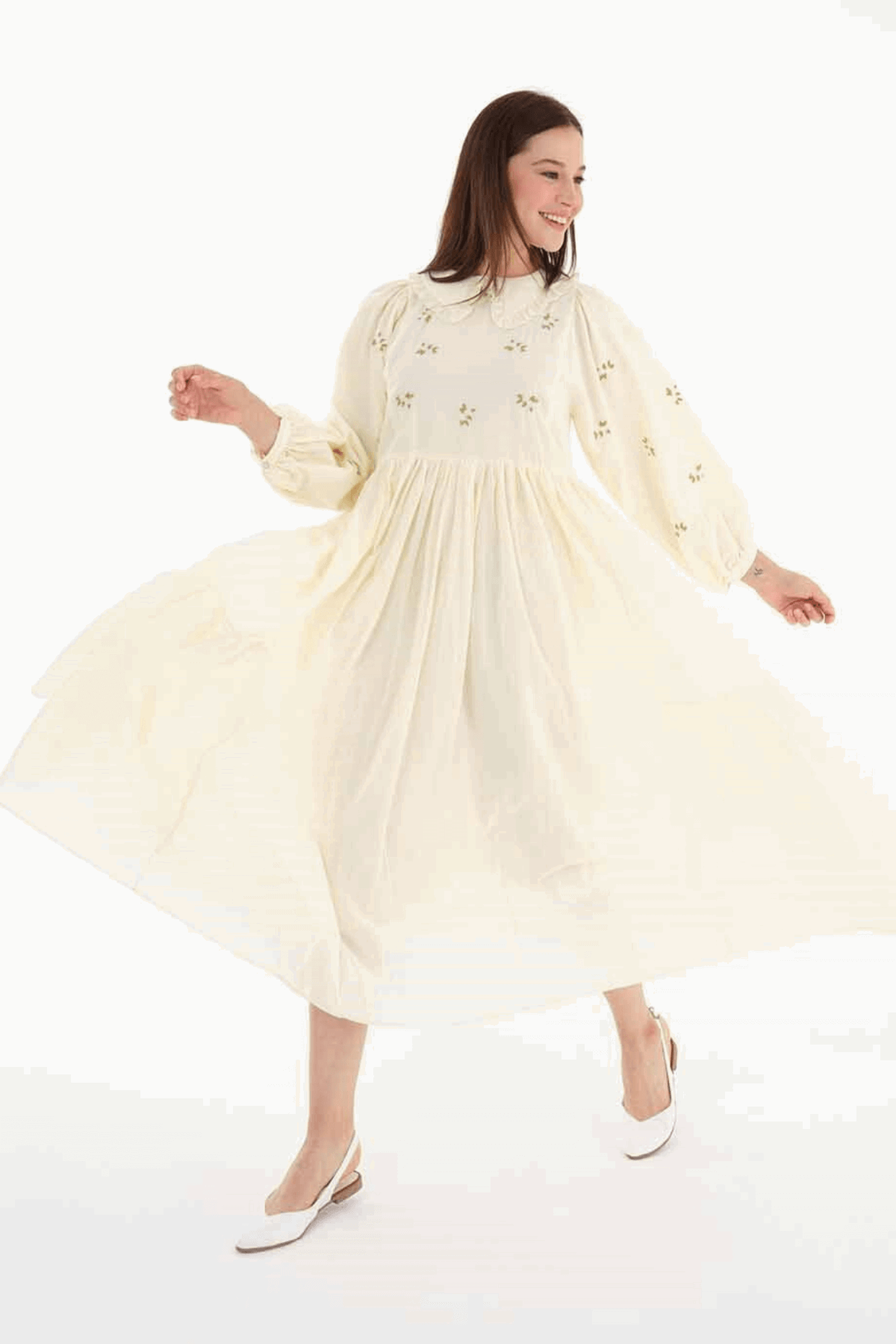 Bohemian Summer Dress for Women - 100% Cotton Flowy Maxi Dress | Beach, Vacation & Casual Wear
