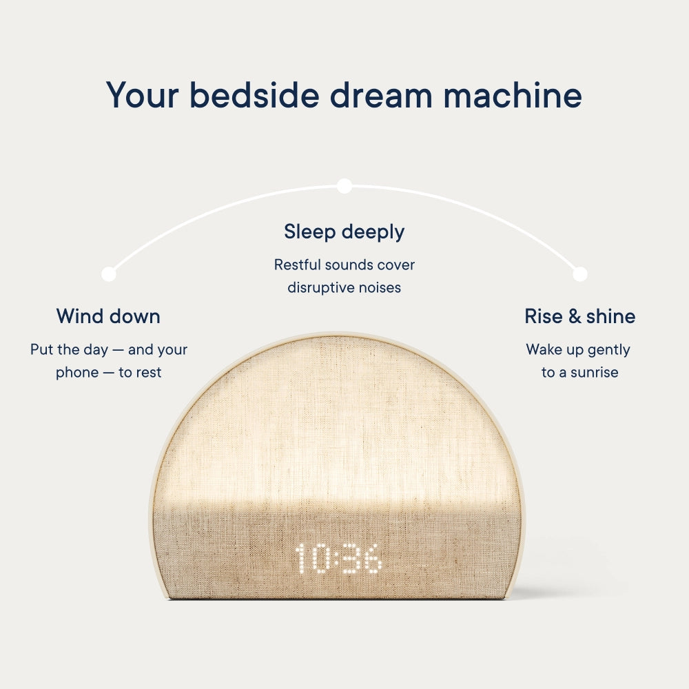 Hatch Restore 2 Smart Sunrise Alarm Clock with White Noise Sound Machine - Wake Up Naturally with Sunrise Simulation & Sleep Sounds for Better Sleep & Relaxation - Perfect for Bedrooms, Nurseries, and Meditation Rooms