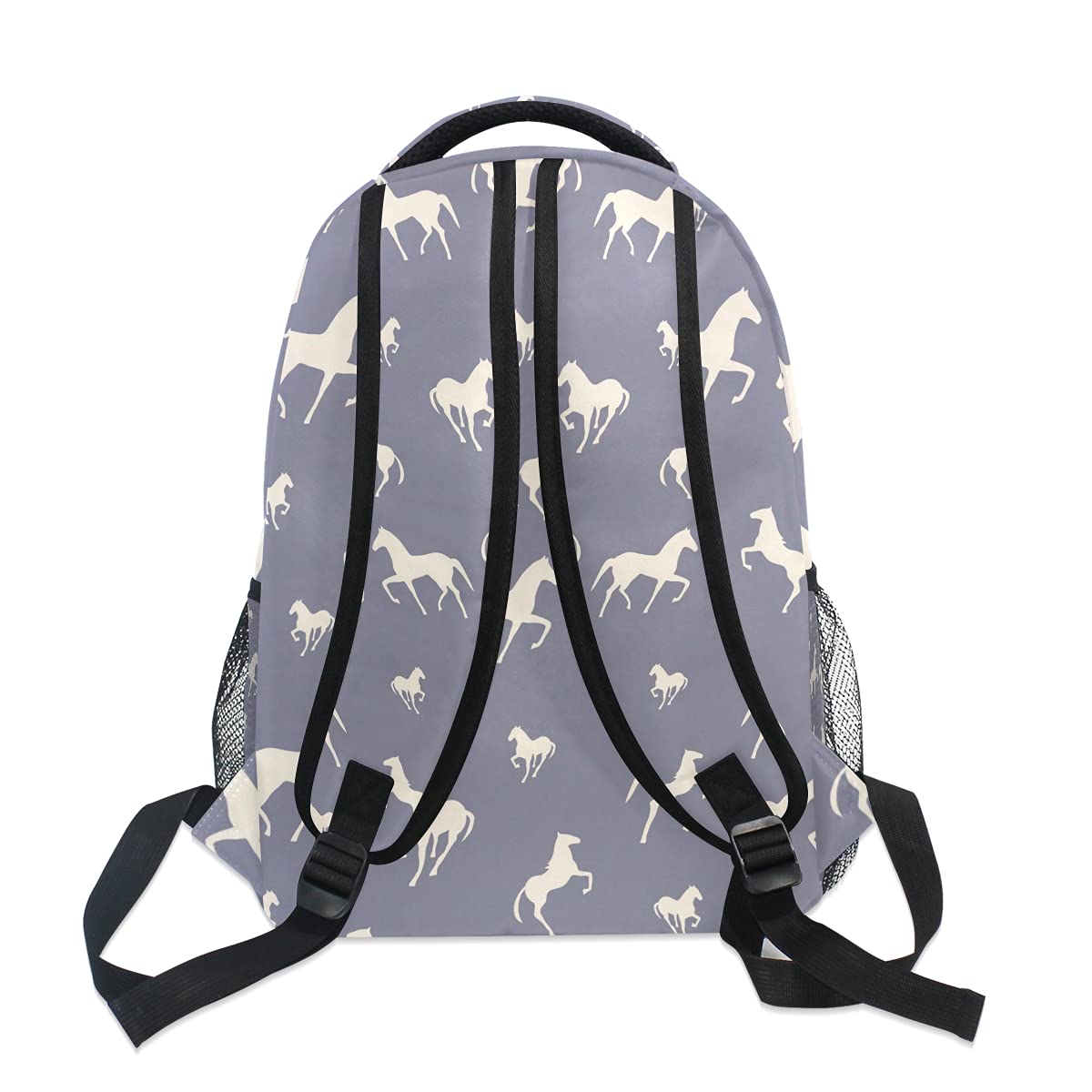 ALAZA Purple Horse Backpack for Girls - Cute Pony School Bag with Laptop Compartment, Durable Bookbag for 3rd 4th 5th Grade Students - Perfect for School, Travel & Horse Riding Lessons