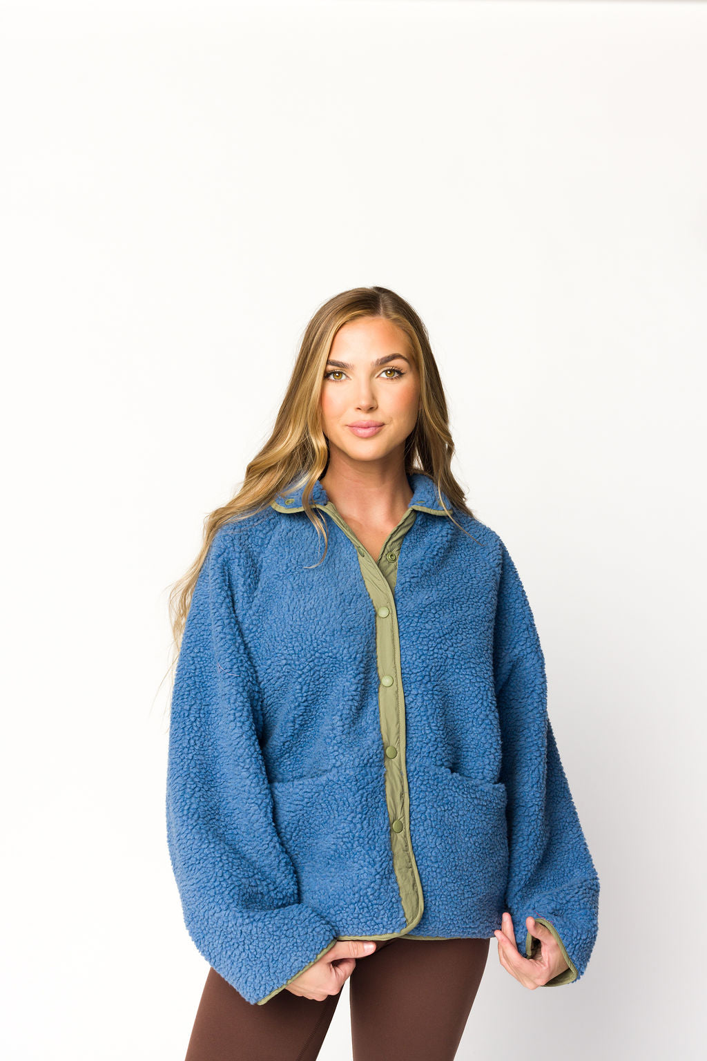Skylar Reversible Jacket for Women - Lightweight Waterproof Windbreaker with Hood, Sea Blue & Navy - Perfect for Hiking, Travel & Outdoor Activities