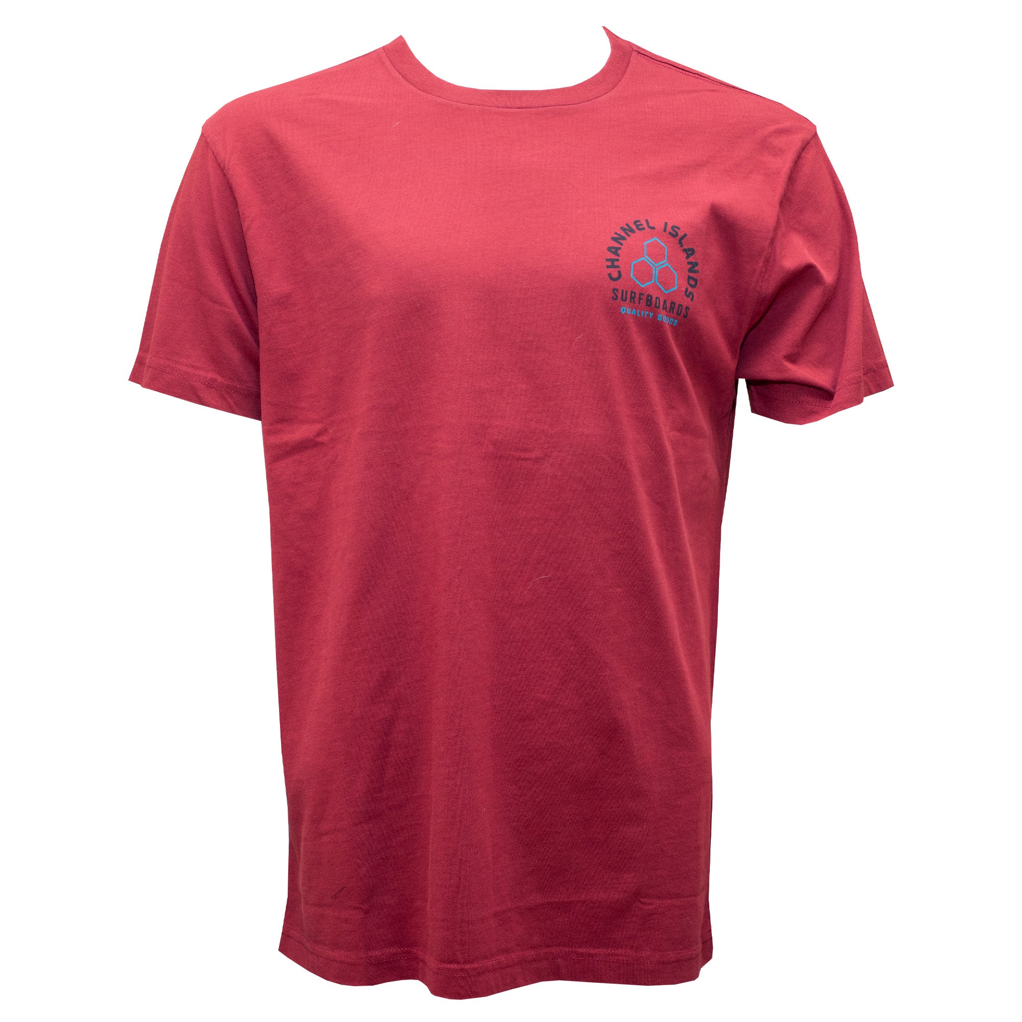Channel Islands Horseshoe Men's Short Sleeve T-Shirt - Soft Cotton Crewneck Tee for Casual Wear & Summer Outfits (Maroon)