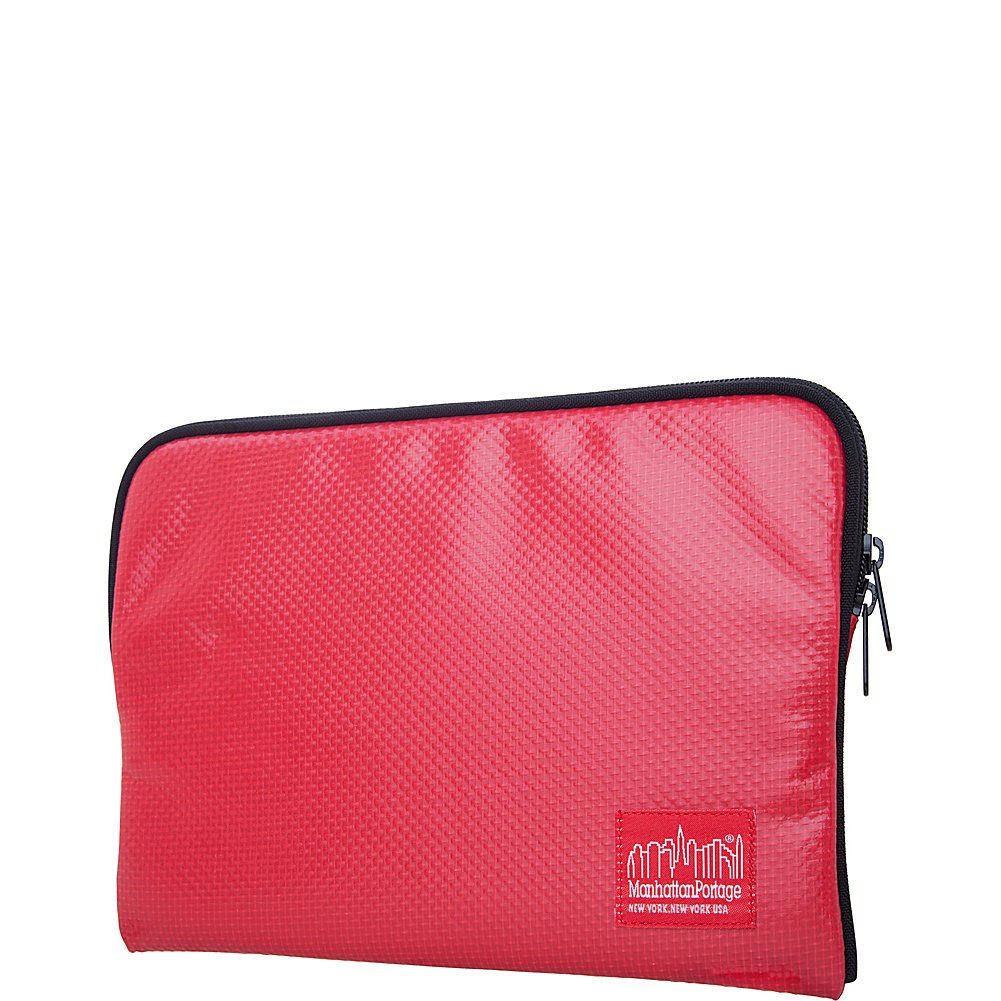 Manhattan Portage Vinyl Laptop Sleeve - Small Red Water-Resistant Case for 13 Inch MacBook & Laptops - Perfect for Work, School & Travel