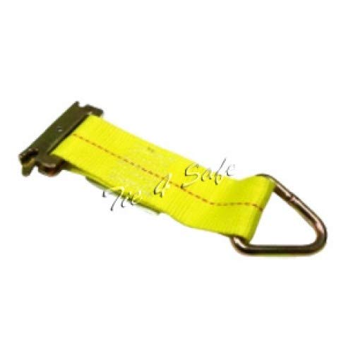 2 Inch x 6 Foot Yellow Safety Rope Tie Off - Pack of 50 for Construction, Roofing, and Outdoor Work Safety