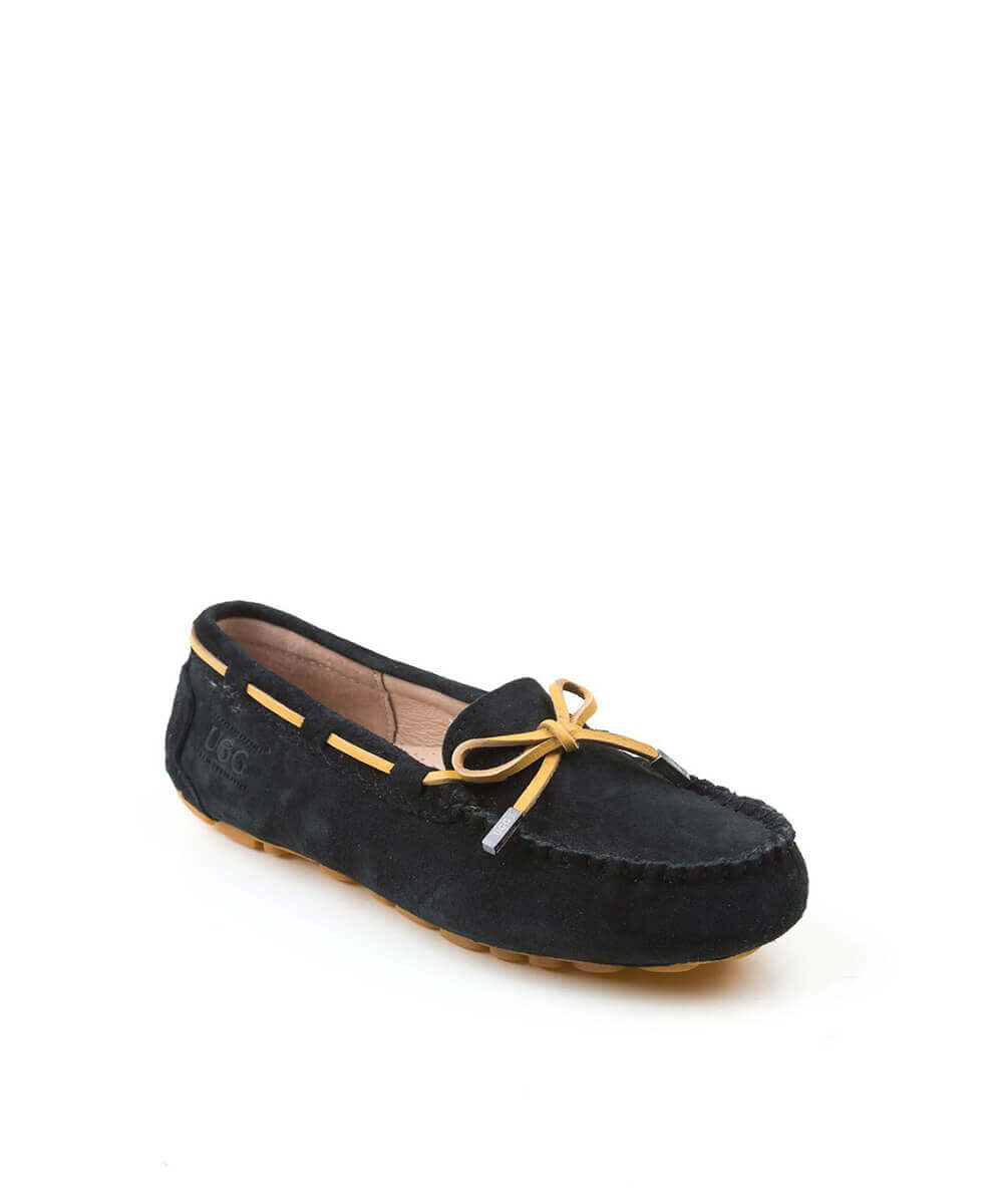 Women's UGG Summer Moccasin Slippers - Comfortable Soft Sheepskin Indoor/Outdoor House Shoes for Women - Perfect for Home, Travel & Relaxation