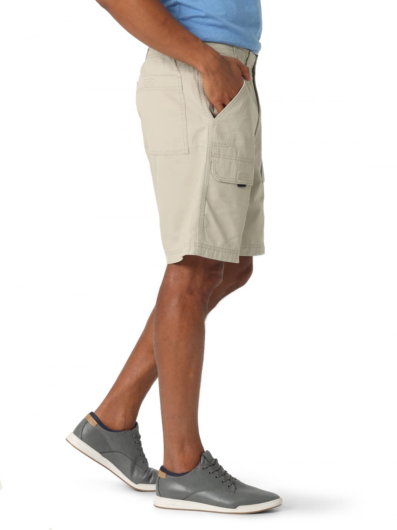 Wrangler Authentics Men's Canvas Utility Hiker Shorts - Durable Outdoor Work & Hiking Shorts for Men - Perfect for Camping, Fishing & Adventure Activities