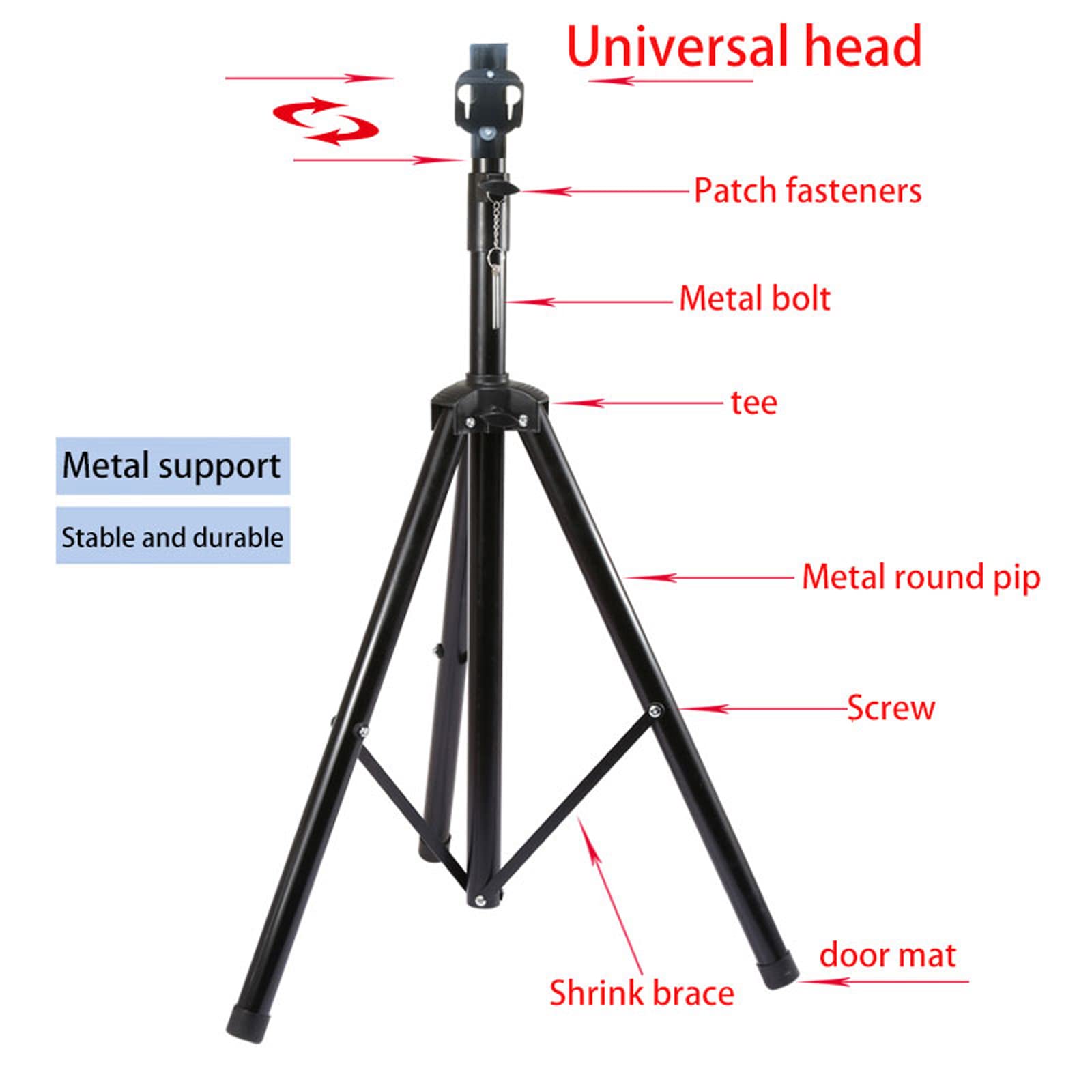 3D Hologram Fan Stand with Adjustable Height (39.4-69 Inch) - Heavy Duty 150lbs Capacity Base for Holographic Displays - Perfect for Retail Stores, Trade Shows & Event Marketing