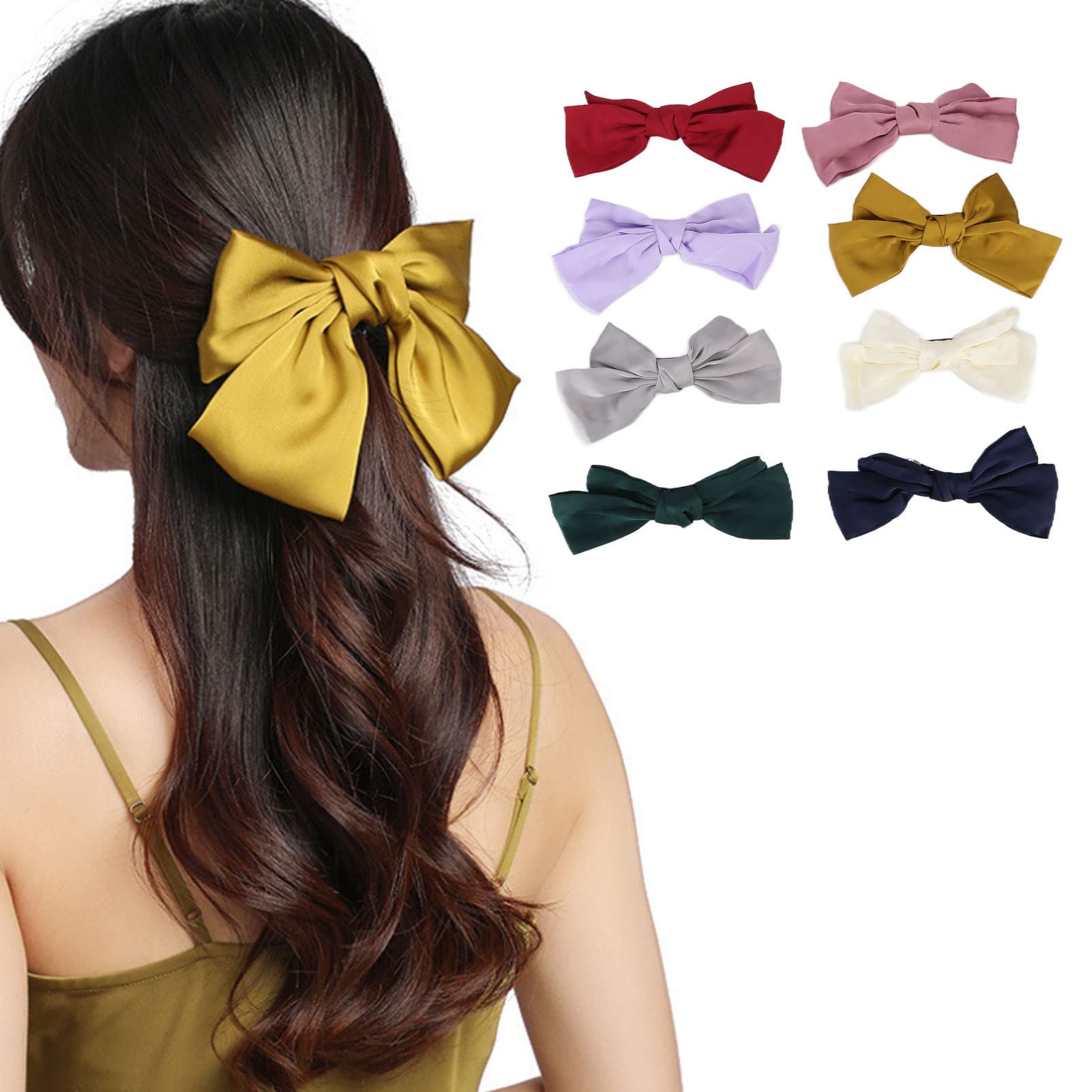 Elegant Bowknot Hair Clips for Weddings & Parties | French Style Barrettes