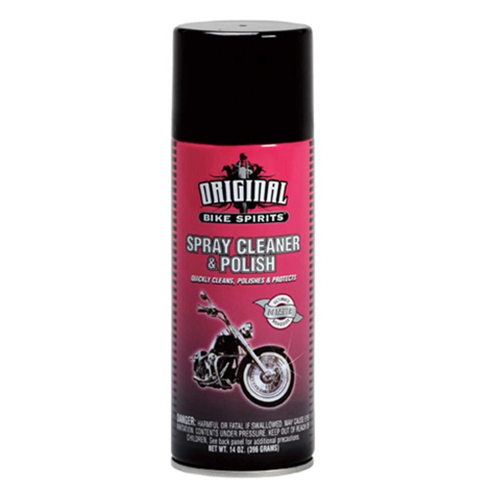 Bike Spirits Bike Cleaner & Polish Spray - 14 Oz | Safe for All Bike Parts | Perfect for Road, Mountain & BMX Bikes | Quick & Easy Cleaning Solution