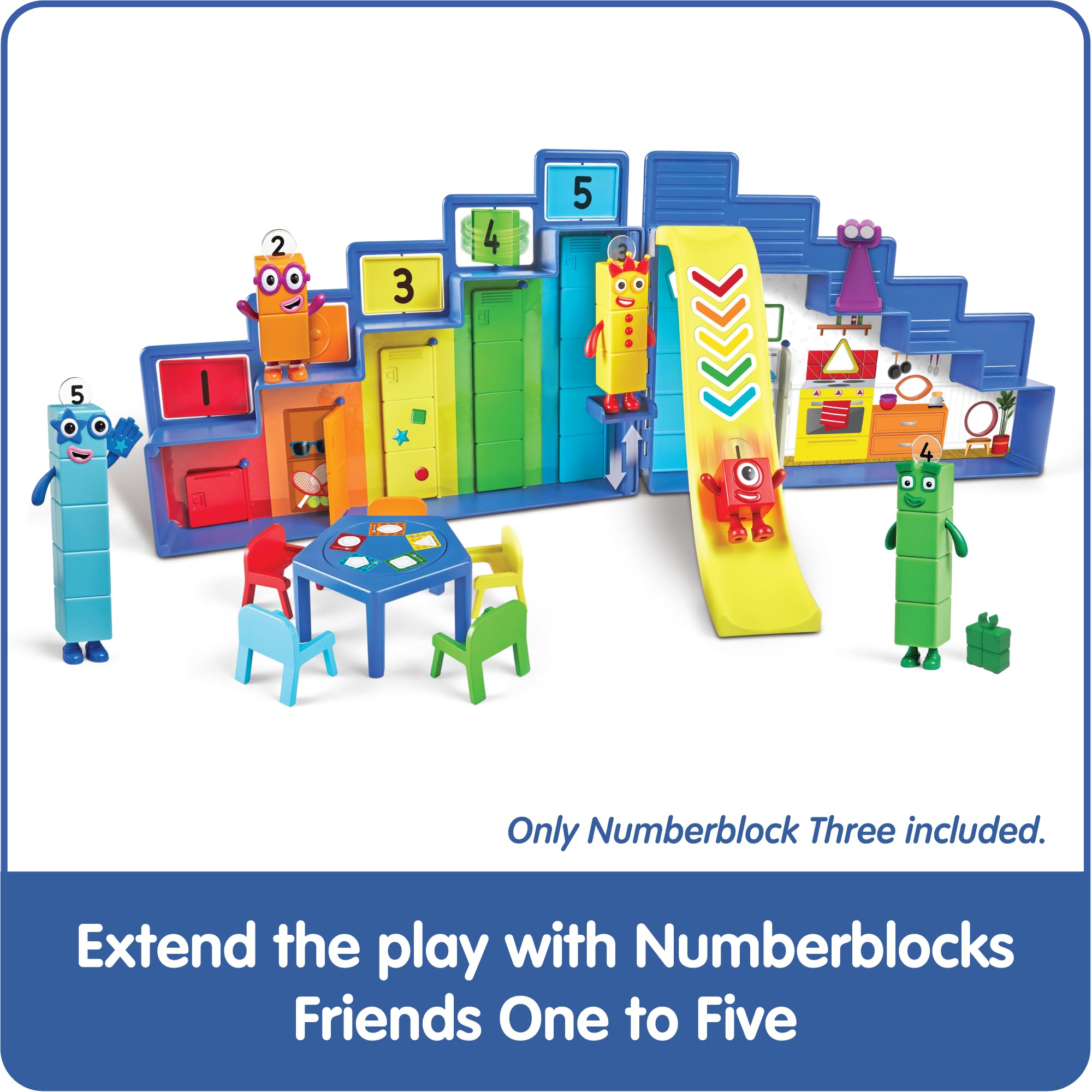Hand2mind Numberblocks Step Squad Mission Headquarters Playset | Educational Math Toys for Kids Ages 3-5 | Interactive Action Figures & Toddler Playhouse | STEM Learning Gift for Boys & Girls | Perfect for Birthday Presents & Classroom Math Activities