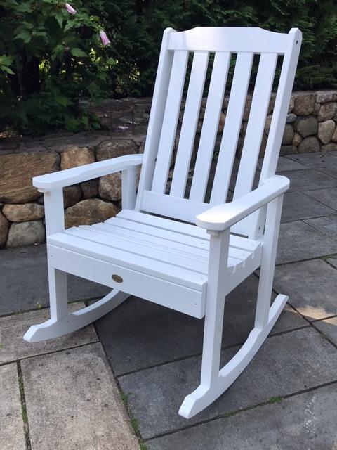 Lehigh Outdoor Rocking Chair - Patio, Garden & Porch Relaxation - Comfortable All-Weather Wicker Rocking Chair for Backyard, Deck & Poolside Use