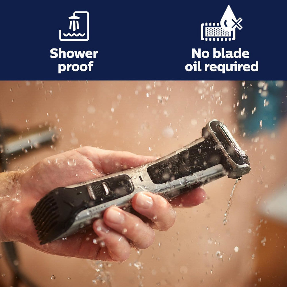 PHILIPS BG7025/15 Body & Intimate Area Trimmer for Men - Waterproof Manscaping Grooming Kit with Dual-Sided Trimmer - Perfect for Body Hair, Chest, Back & Sensitive Areas