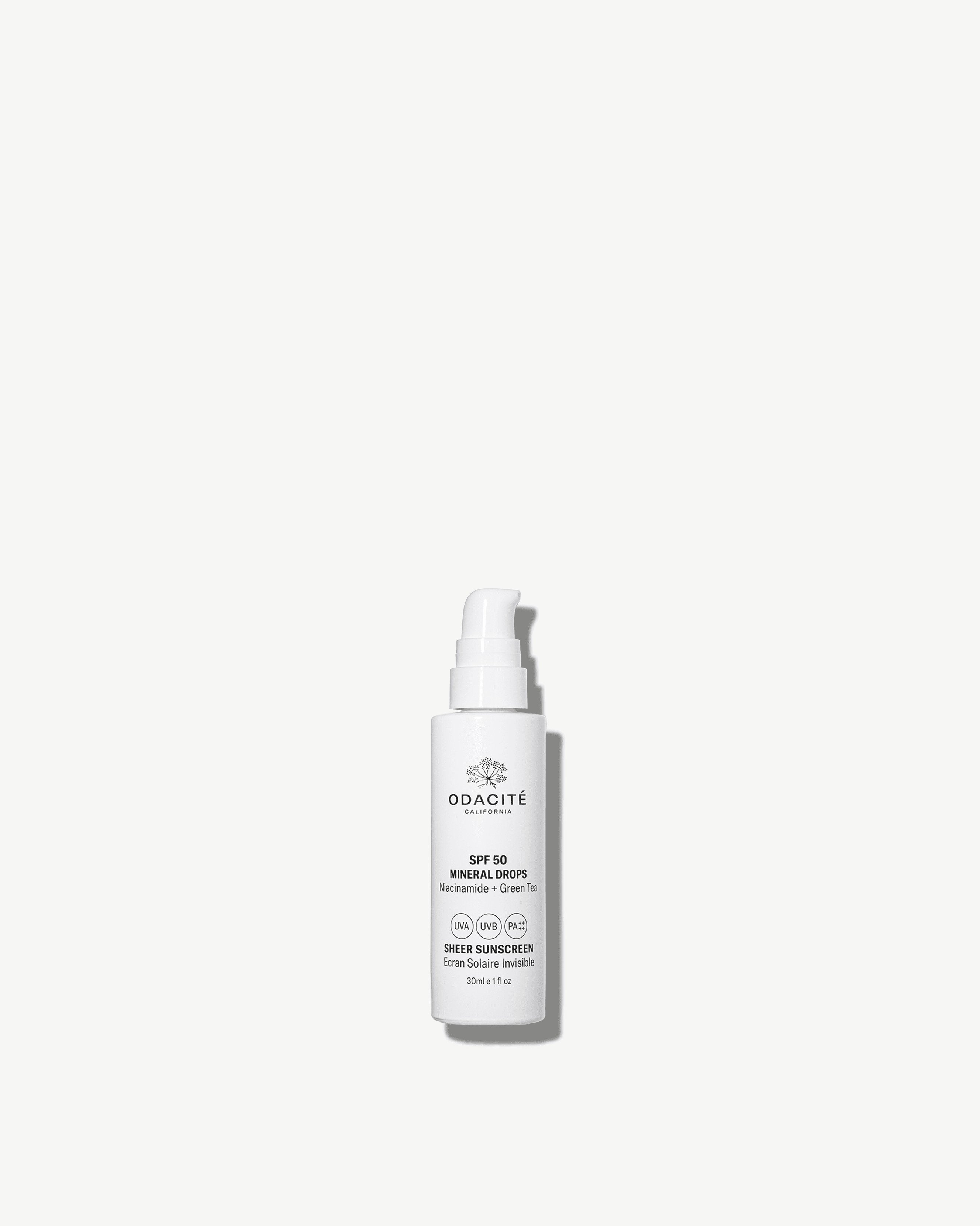 SPF 50 Sheer Mineral Sunscreen Drops - Lightweight Non-Greasy Face Sun Protection for Daily Use & Outdoor Activities