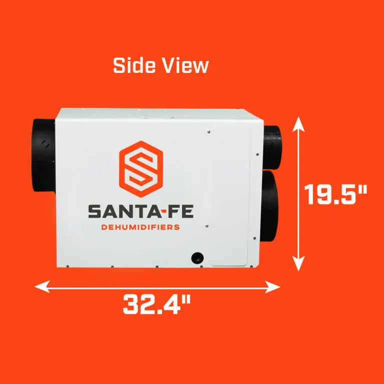 Santa Fe Ultra98 Whole Home Dehumidifier - Powerful Moisture Control for Large Homes & Basements - Ideal for Allergy Relief & Mold Prevention