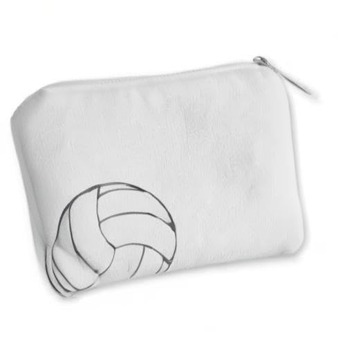 Genuine Volleyball Leather Coin Purse - Compact & Durable Wallet for Sports Fans, Coins & Small Essentials - Perfect for Volleyball Games, Travel & Everyday Use