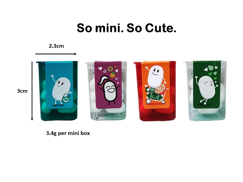 Fruity Mint Tic Tacs Travel Size Candy Pack - 30 Mini Boxes Assorted Flavors (Mint, Orange, Peach Passionfruit, Spearmint, Red Apple) - Perfect for Parties, Travel, Office Snacks & Gift Giving - Bulk Pack of Fresh Breath Mints