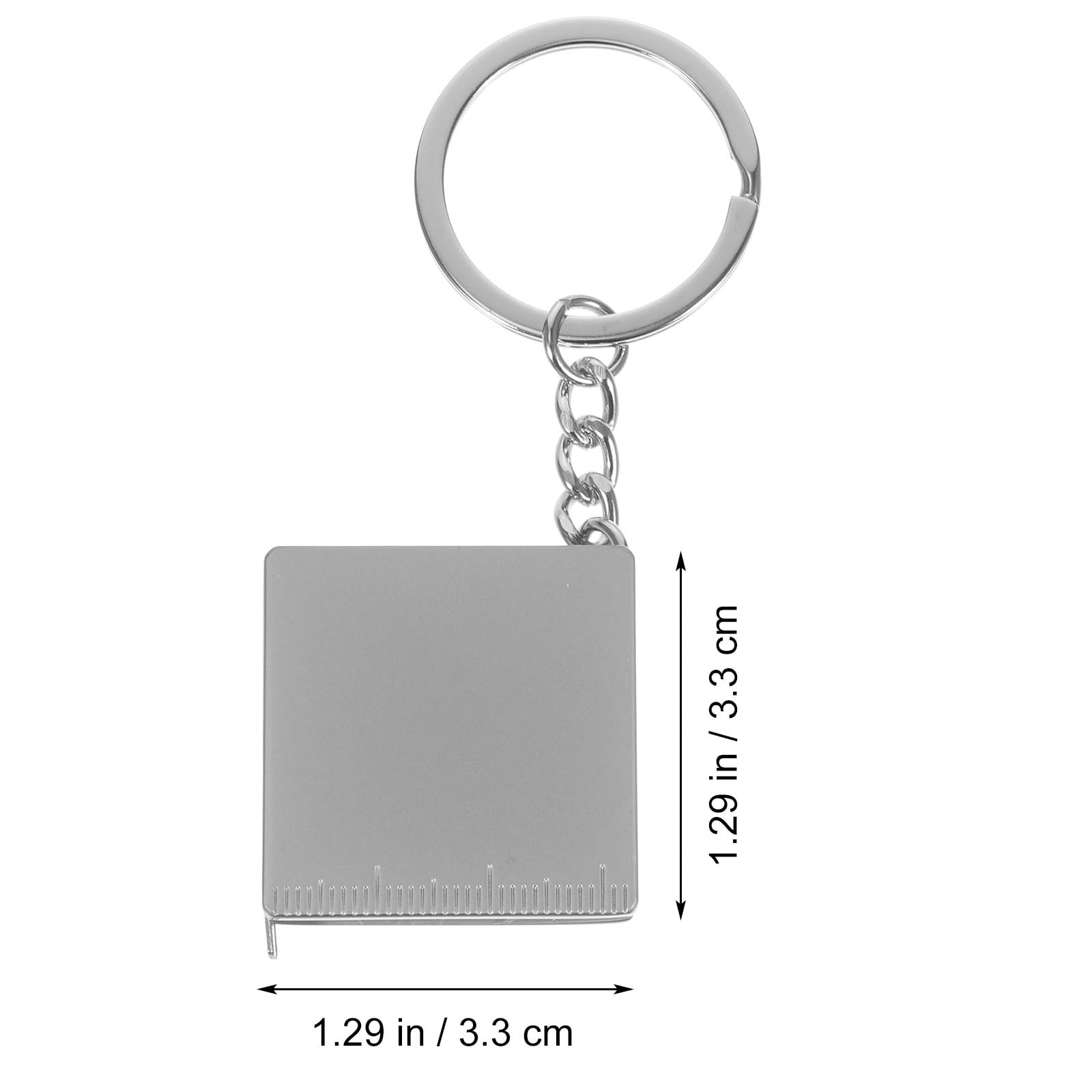 1pc Portable Mini Tape Measure Keychain - Compact Retractable Measuring Tool for DIY, Sewing, Travel & Home Use