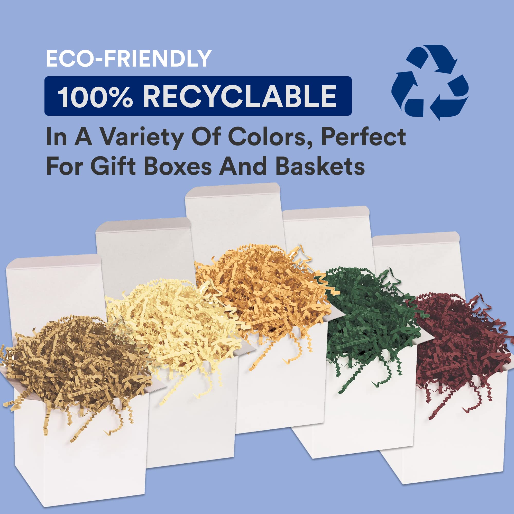Premium 10 lb Black Crinkle Paper Filler - Eco-Friendly Packing Material for Shipping Boxes, Gift Baskets & Moving Supplies | Perfect for Holiday Wrapping, DIY Crafts & Home Decorations | Multipurpose Shredded Paper for Packaging, Basket Stuffing & Party Decor
