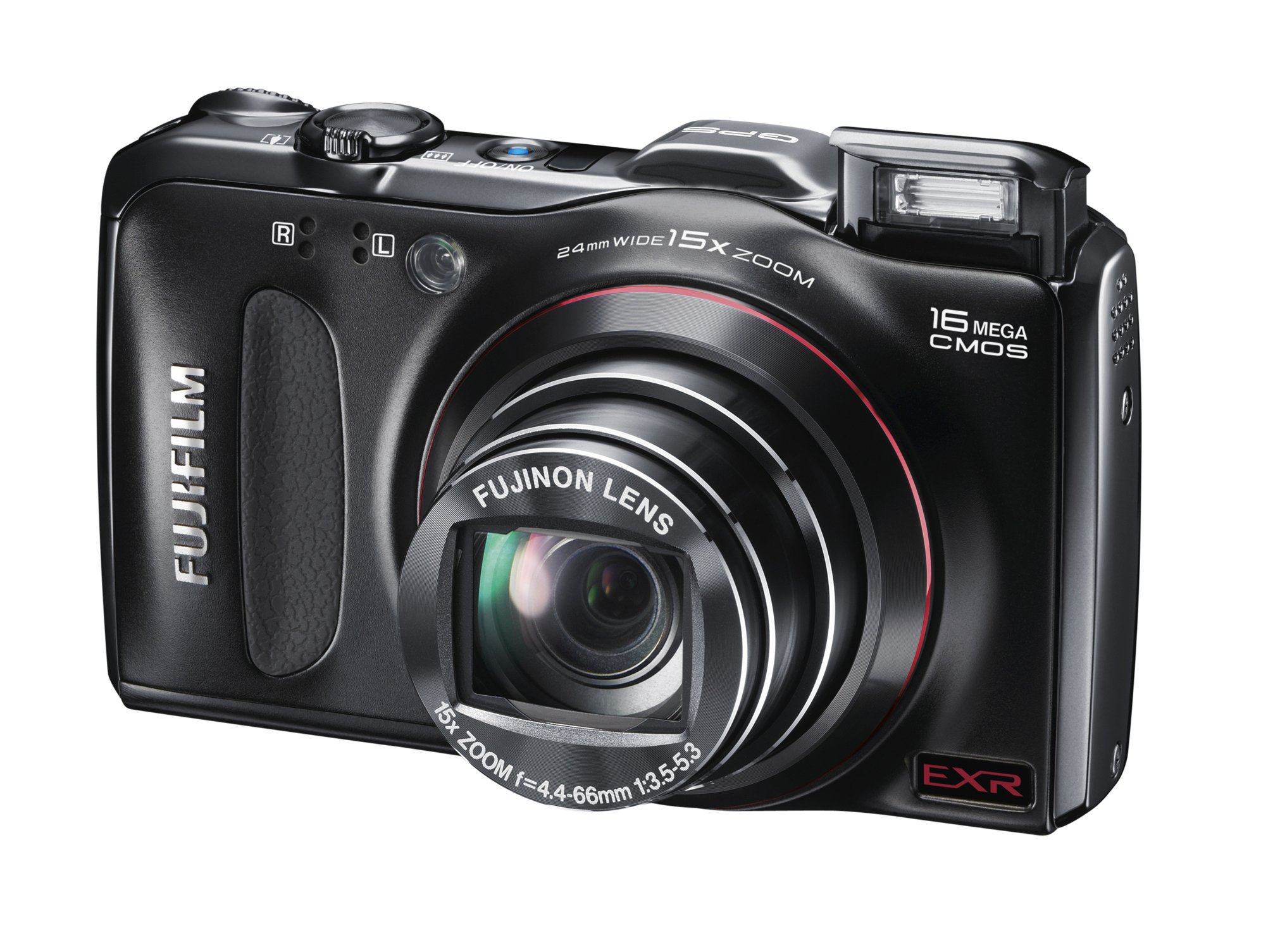 Fujifilm FinePix F550 EXR 16MP Digital Camera with 15x Optical Zoom - Black | Compact Travel Camera for Vacation, Outdoor Adventures & Family Photography