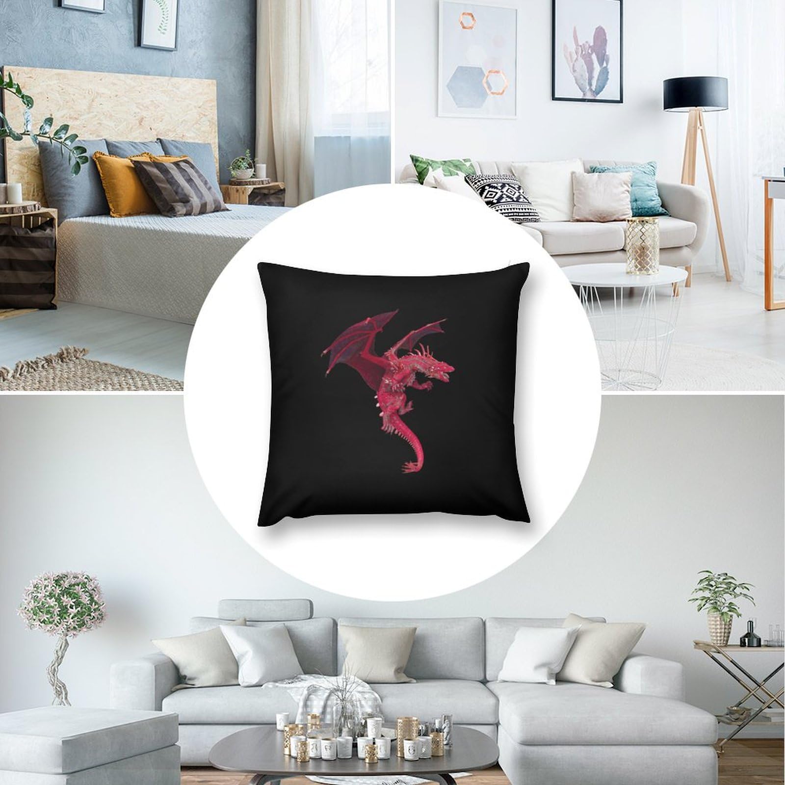 Soft Dragon Plush Pillow Covers - 12